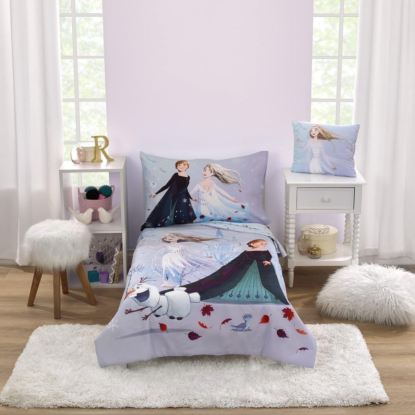 Enchanting Frozen Toddler Bed Set with Anna, Elsa, and Olaf