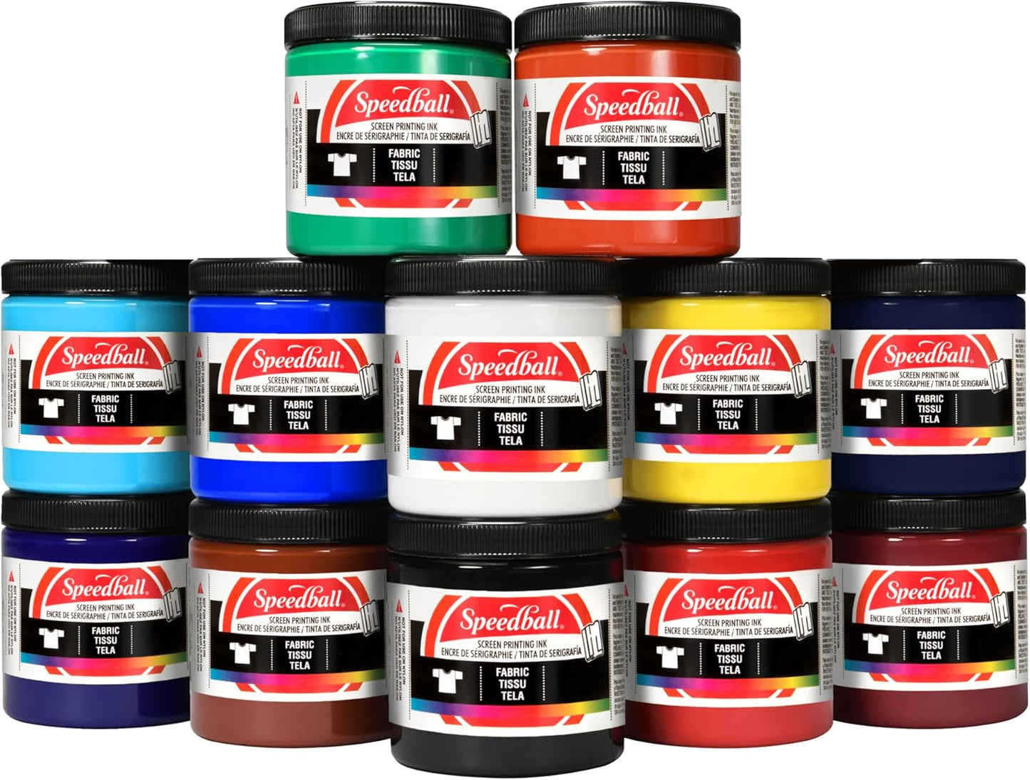 Speedball Fabric Screen Printing Ink Studio Set for Vibrant Prints