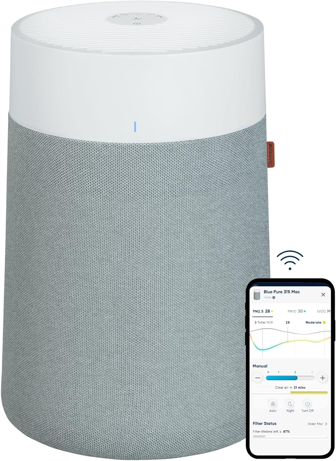 Blueair Smart Air Purifier: Fresh Air in 1 Hour!