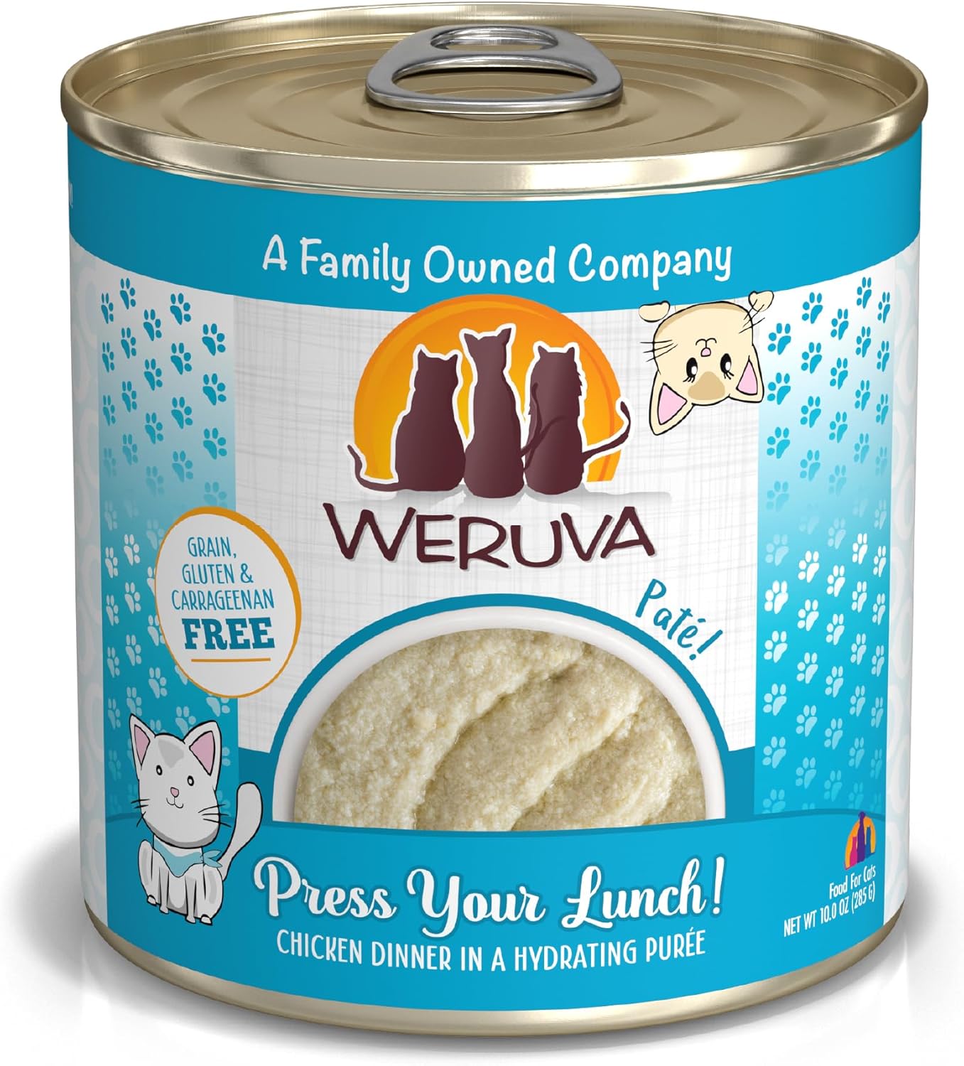 Weruva Wet Cat Food Press Your Lunch Chicken Pate 10oz Can