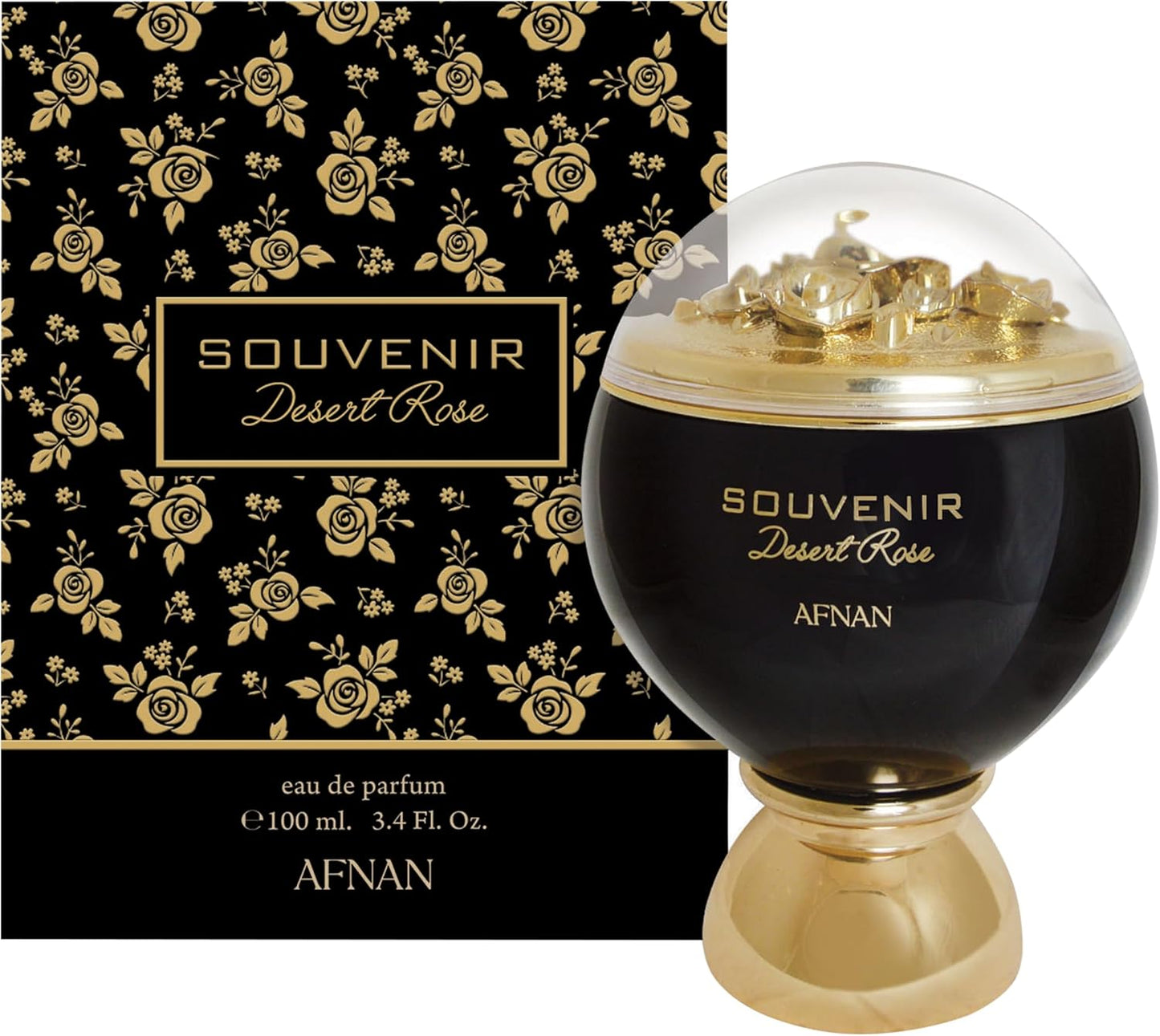 Afnan Souvenir Desert Rose Eau De Parfum for Women, 3.4 Fl. Oz