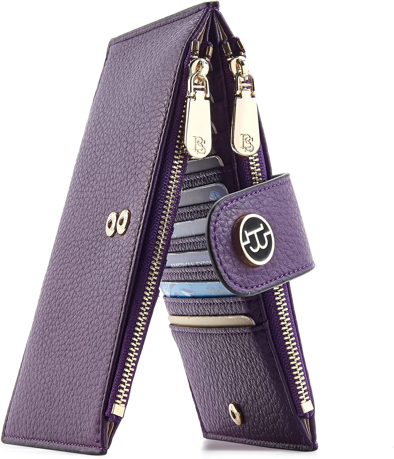 BOSTANTEN Leather Wallet for Women with RFID Blocking Features