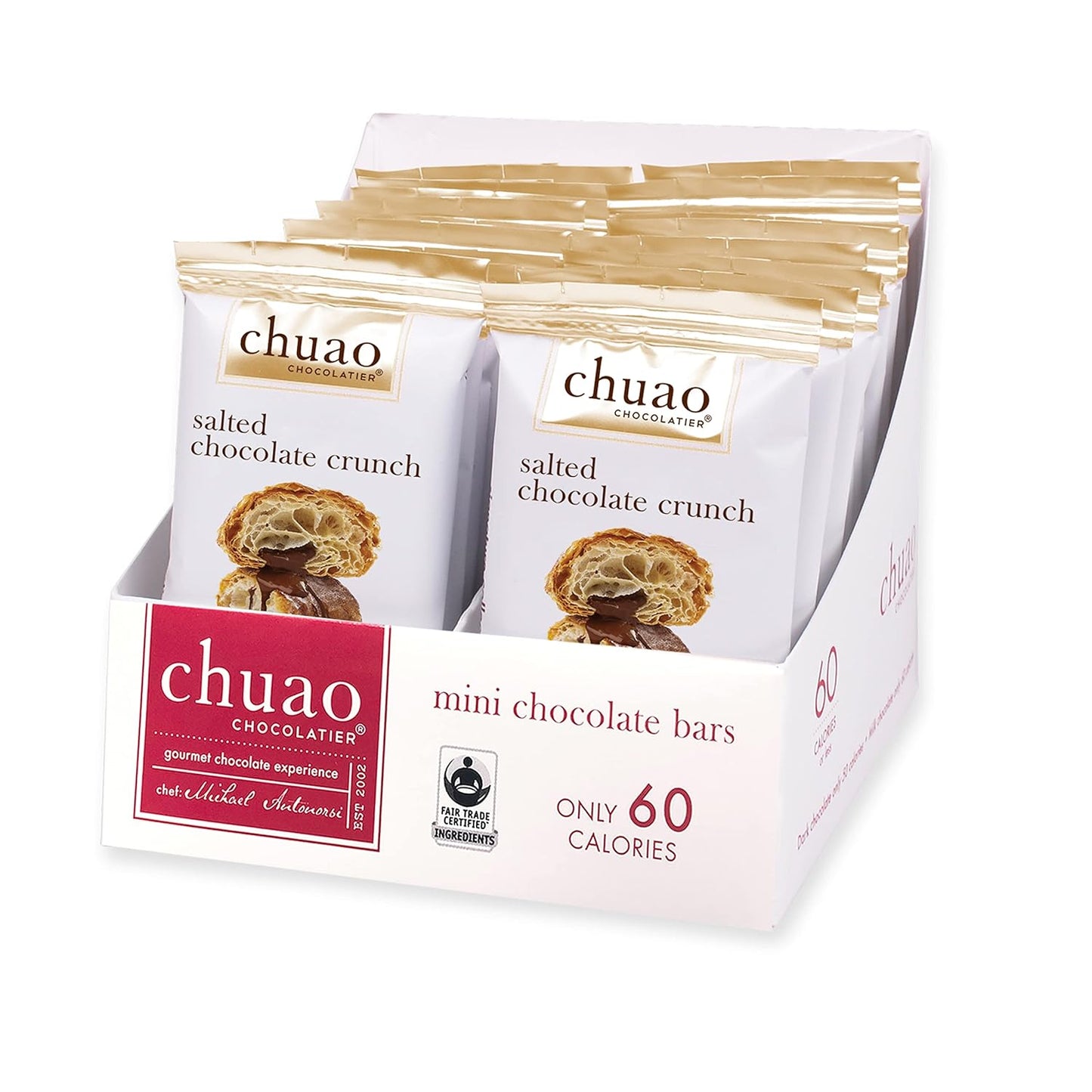 Chuao Chocolatier Salted Chocolate Crunch Mini Bars Delight