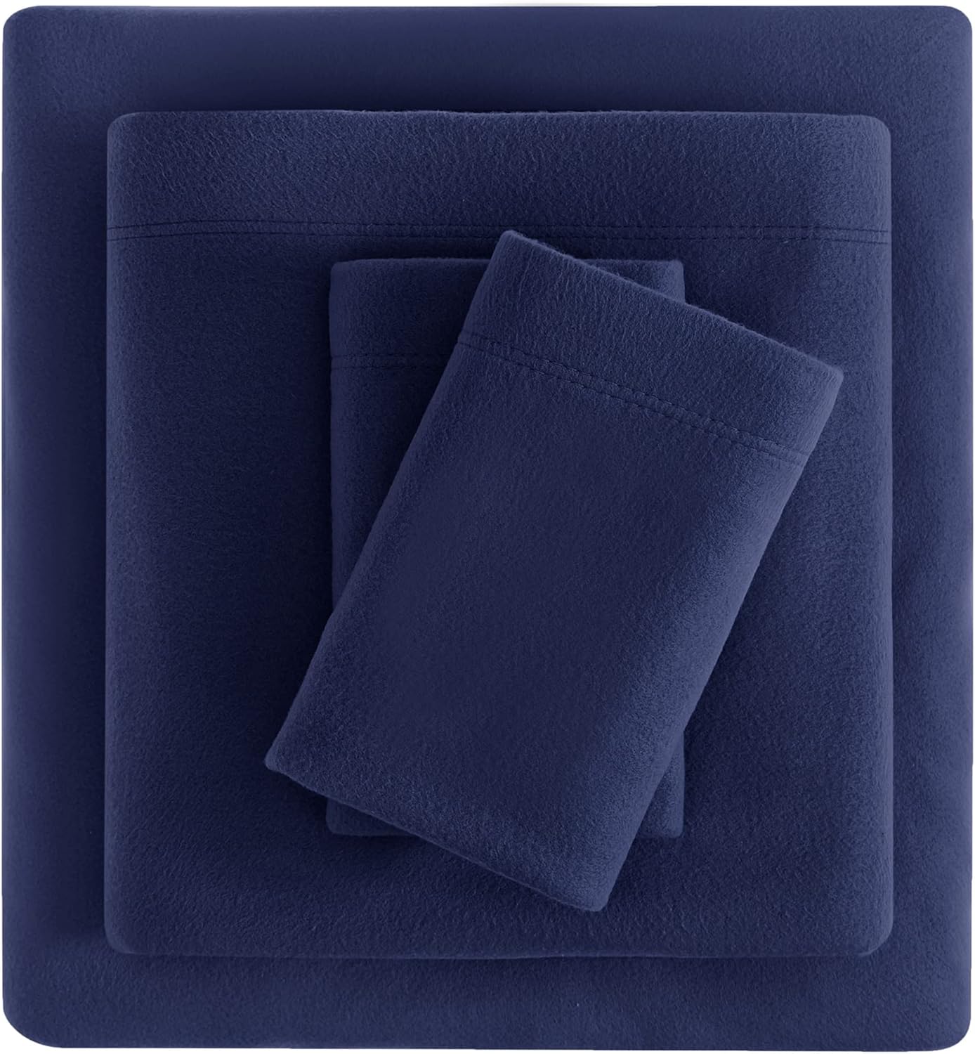 Viviland Plush Micro Fleece Full Bed Sheet Set for Comfort