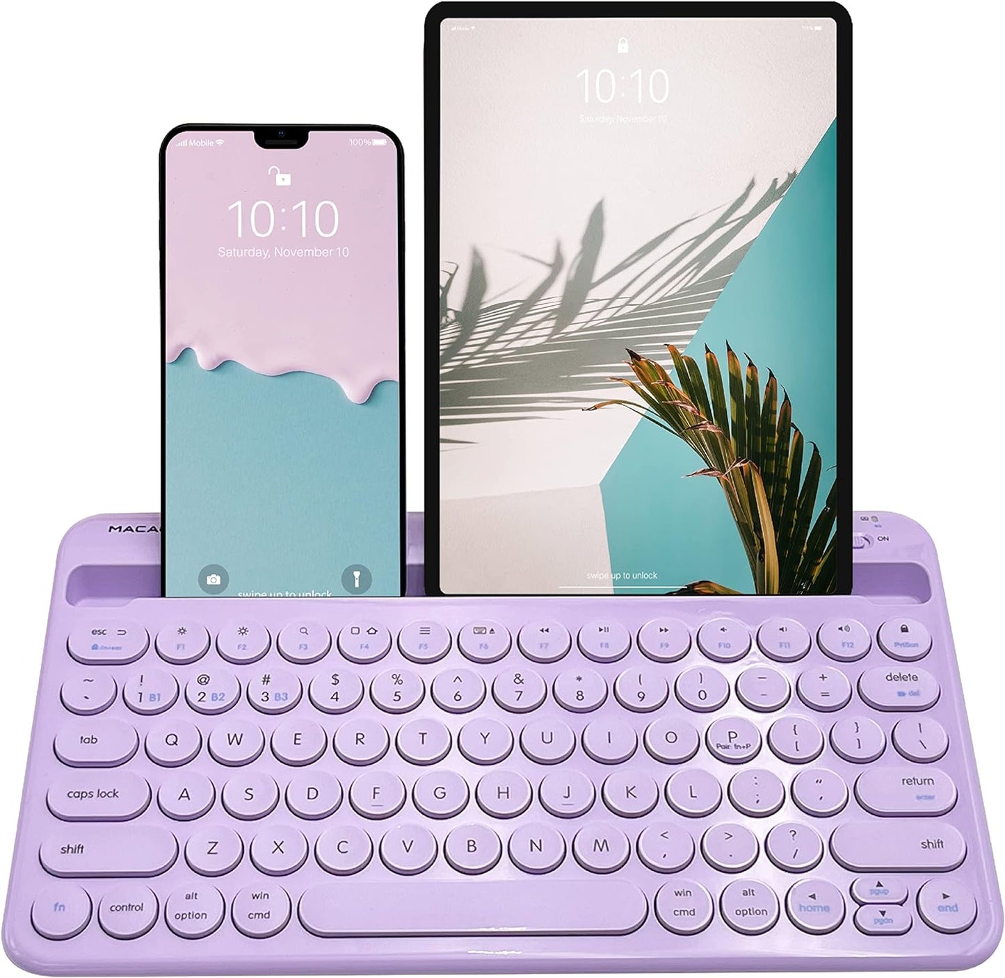 Macally Universal Purple Bluetooth Keyboard