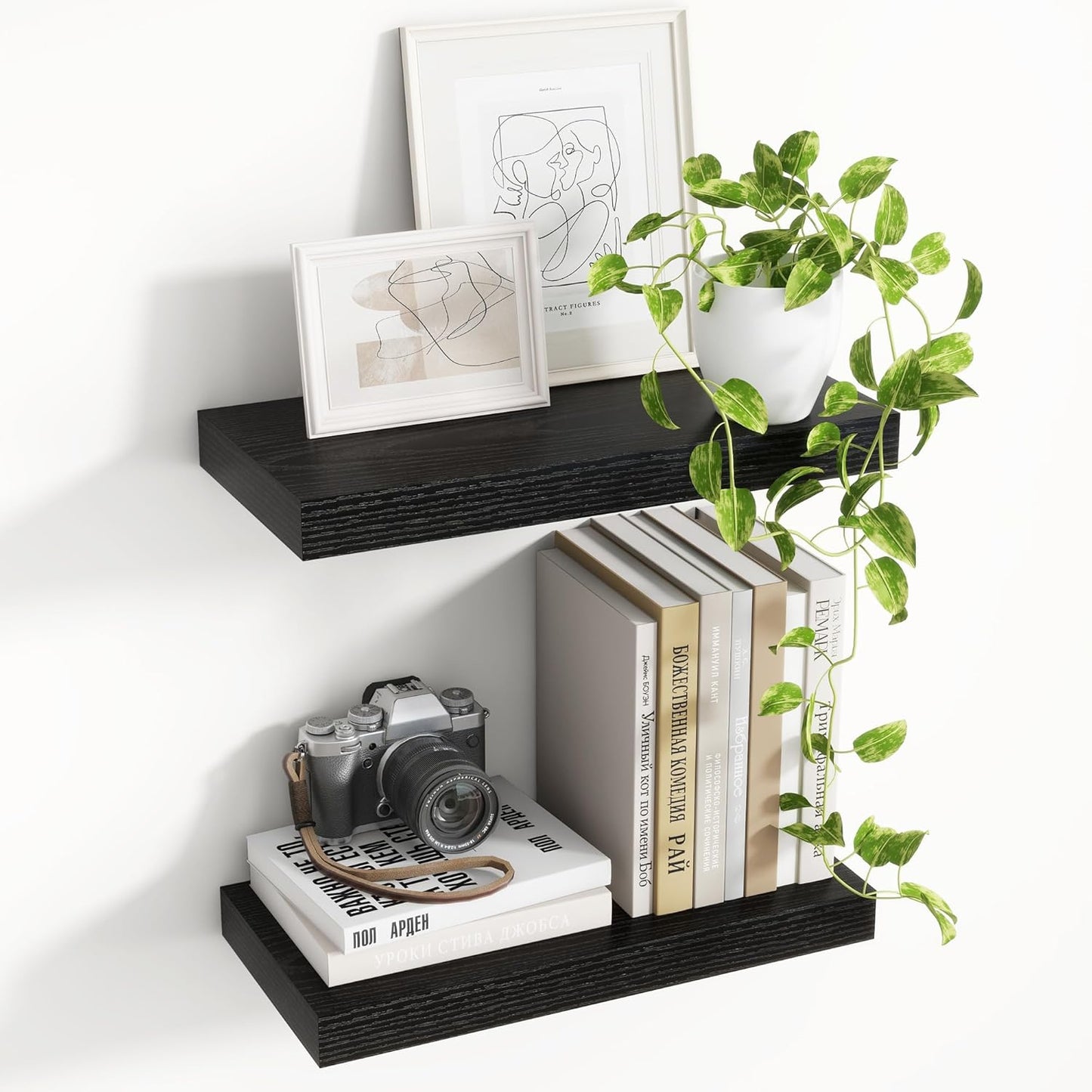 16 Inch Floating Shelves by Acovy for Stylish Storage