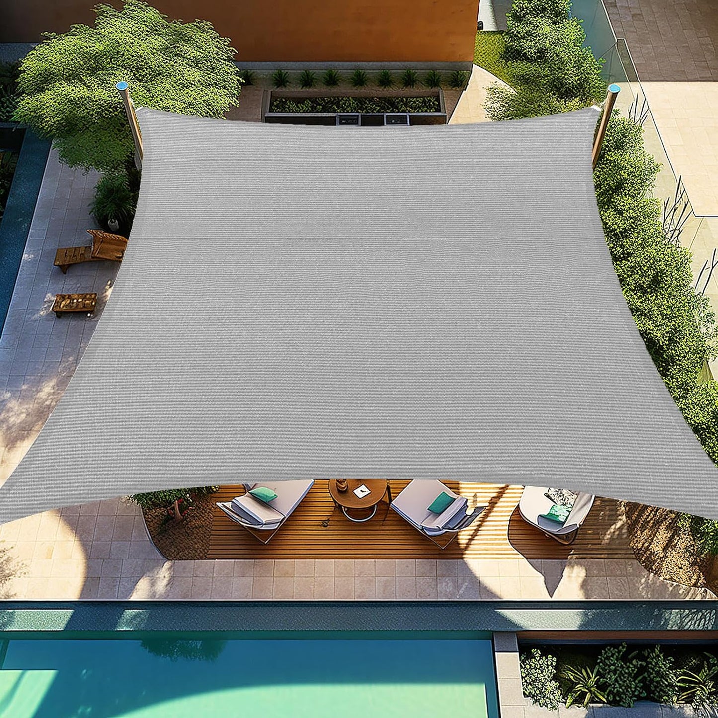 Shade&Beyond 12ftx12ft Sun Shade Sail for Outdoor Comfort