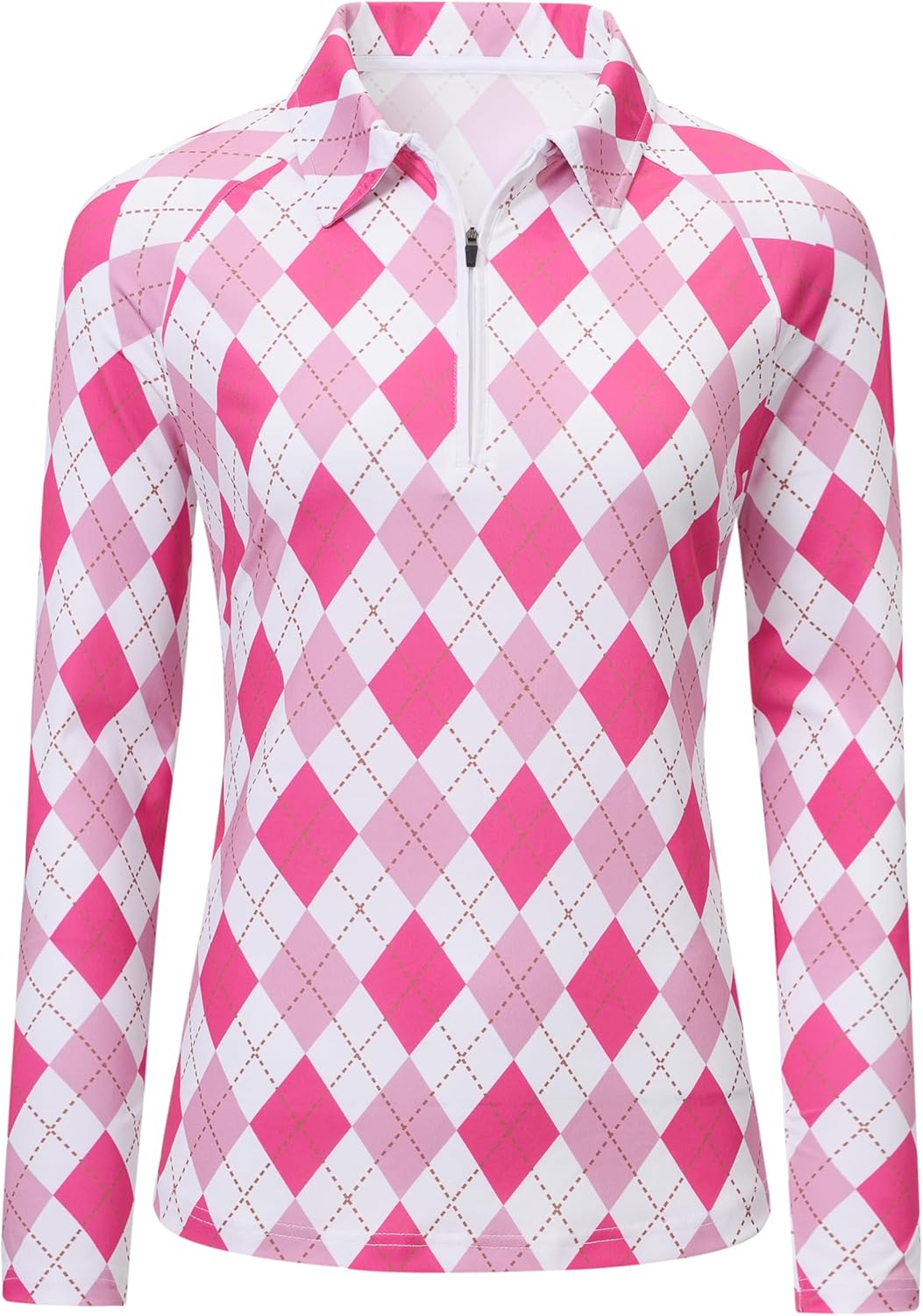 MoFiz Women's Quick Dry Golf Polo - Rose Pink