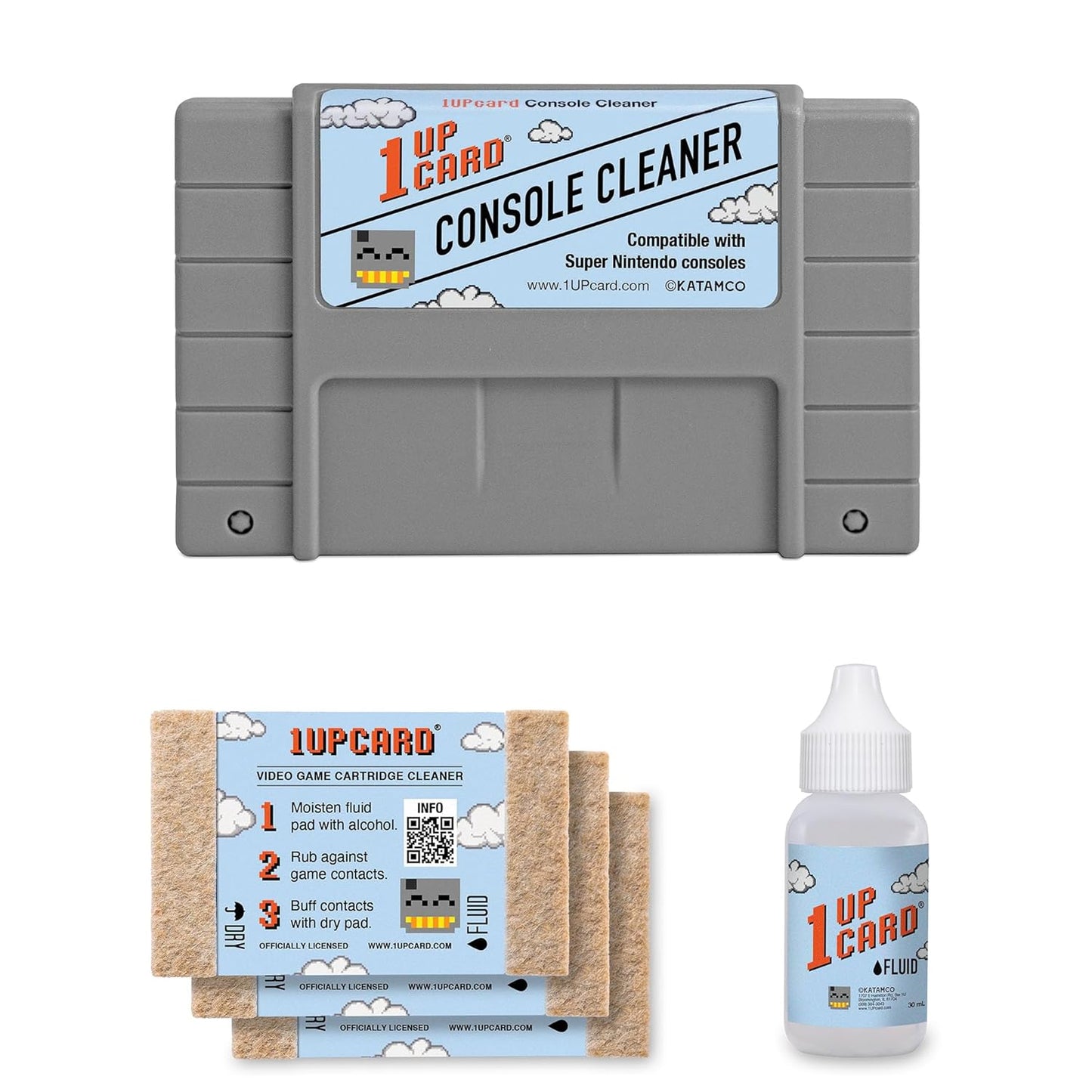 1UPcard Cleaning Kit for SNES and RetroN Consoles - Essential Care