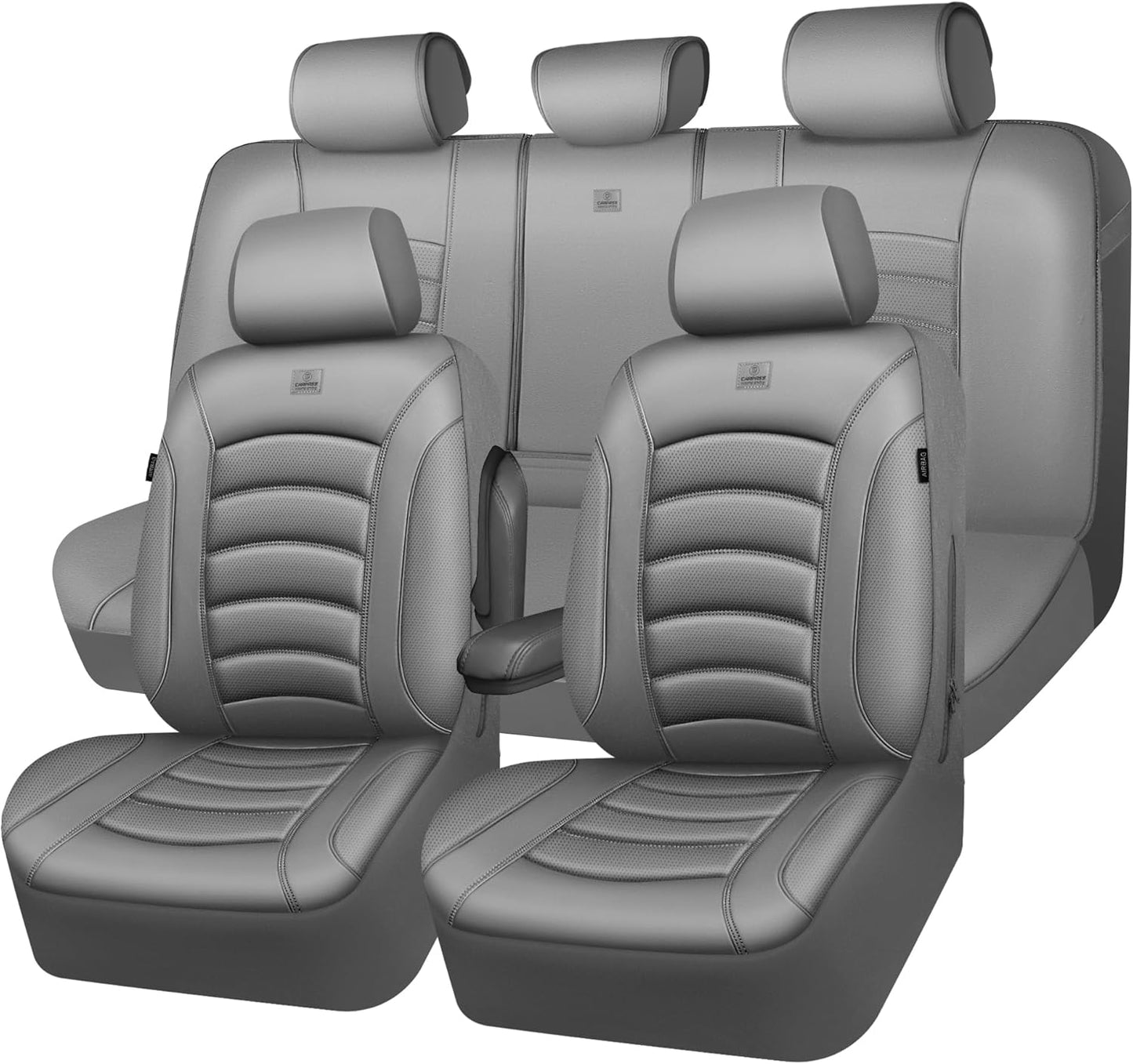 CAR PASS 3D Foam PU Leather Car Seat Covers for Comfort & Style