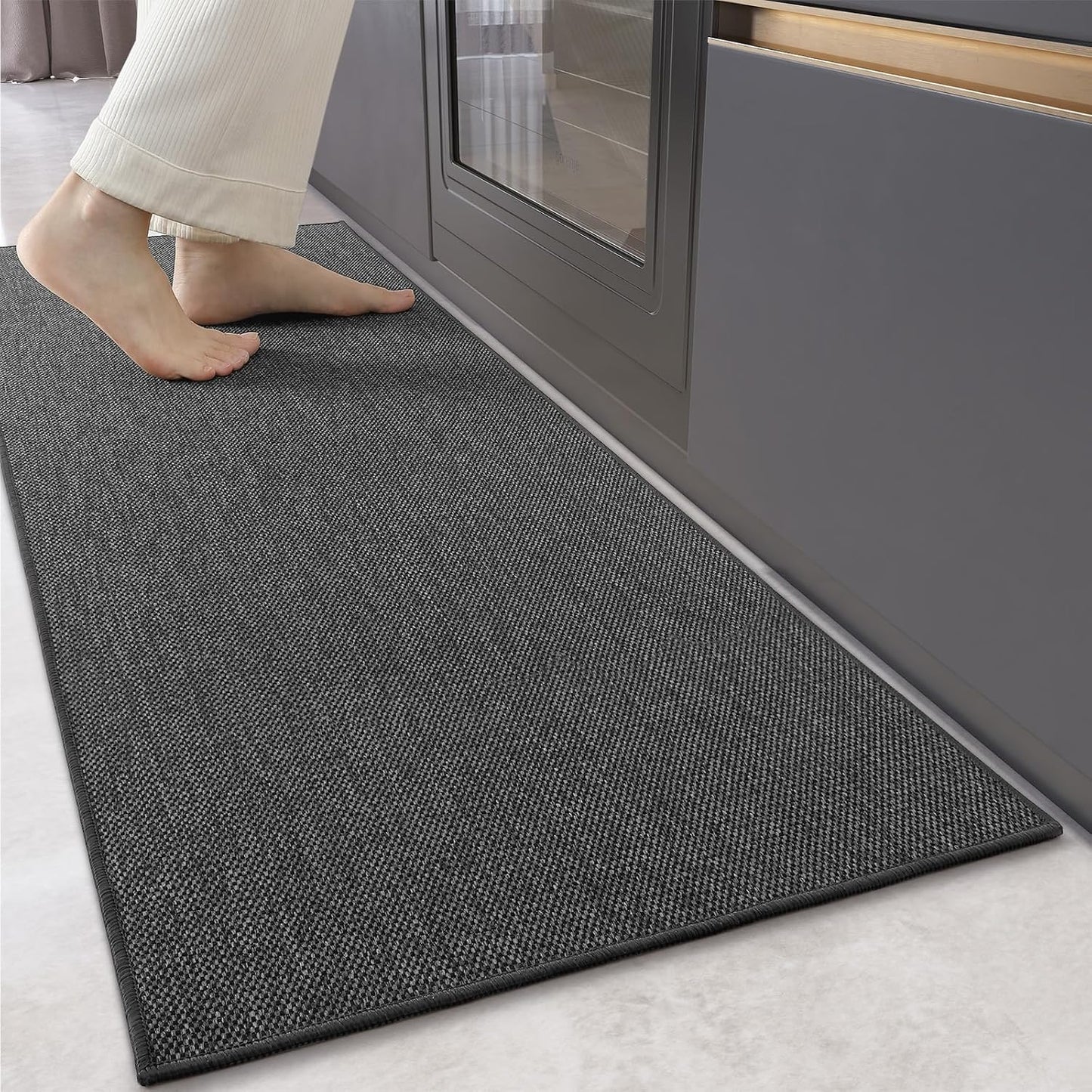 Color&Geometry Non Slip Kitchen Runner Rug for Easy Cleaning