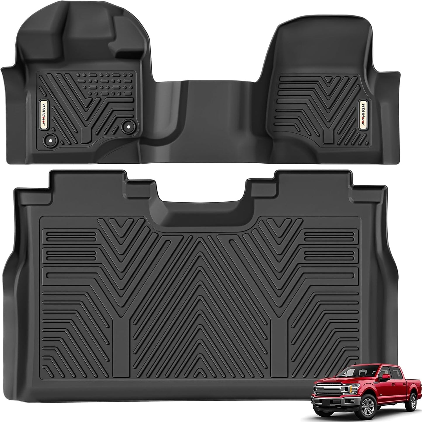 YITAMOTOR Floor Mats for 2015-2025 Ford F-150 Super Crew Cab