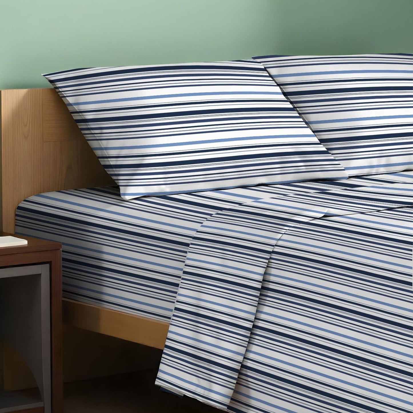 100% Organic Cotton California King Sheets Set for Cool Sleep