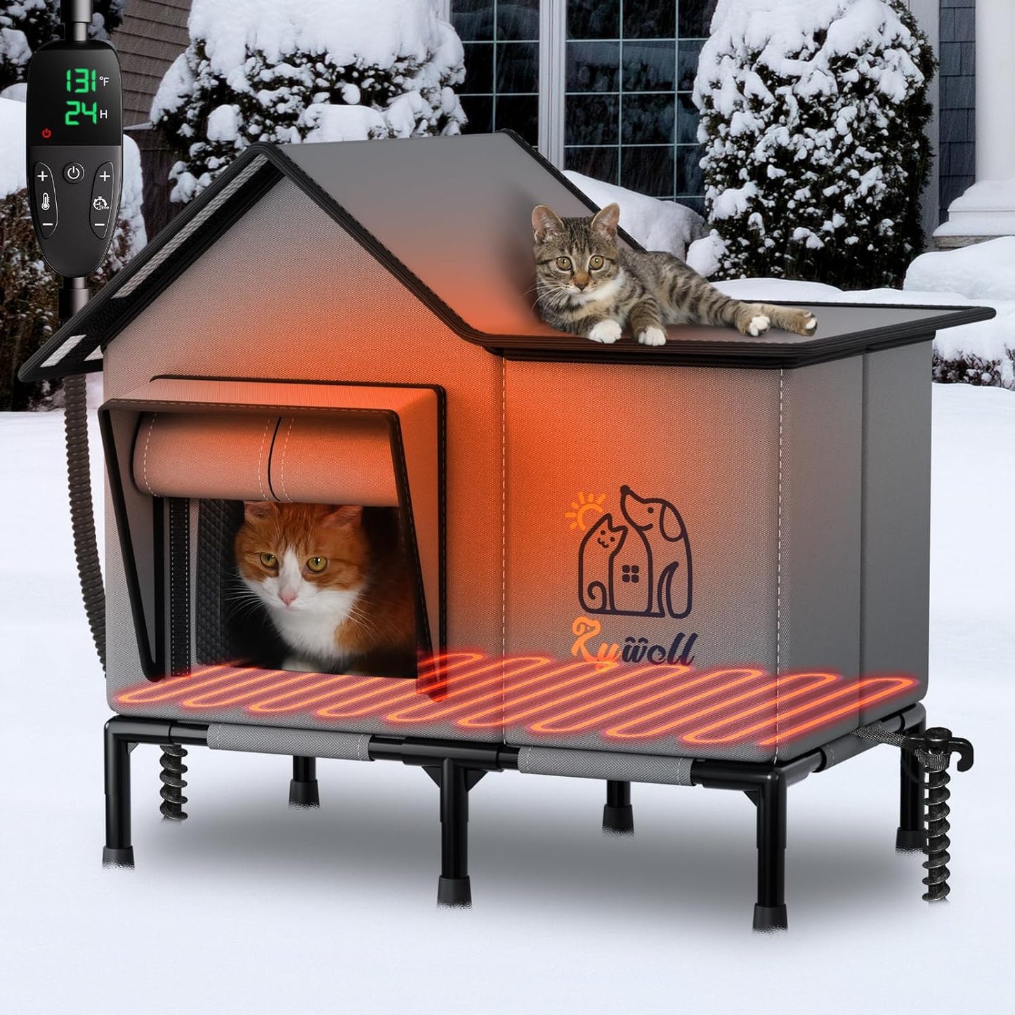 Heated Cat House for Outside: Weatherproof & Insulated Shelter