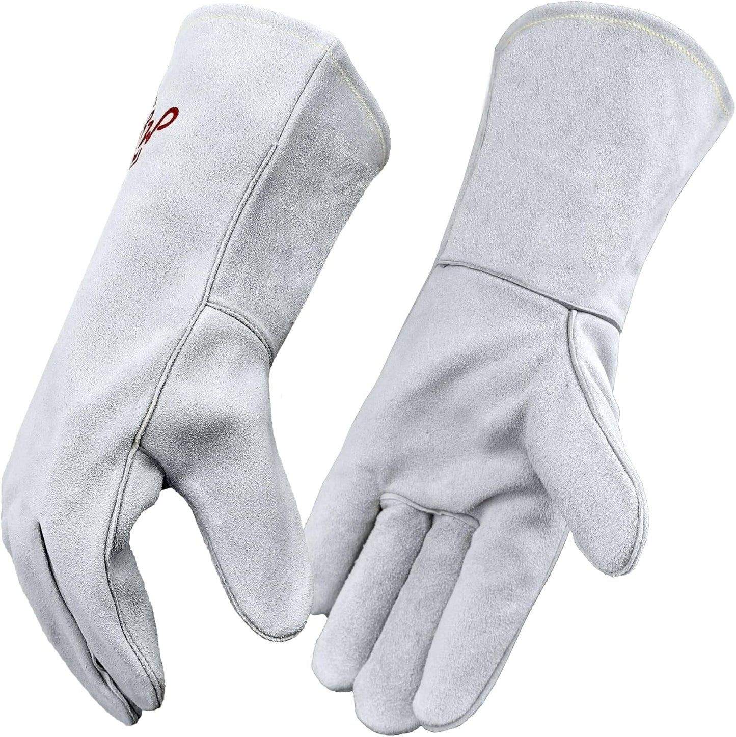 Premium Fire-Resistant Leather Gloves - Ultimate Safety