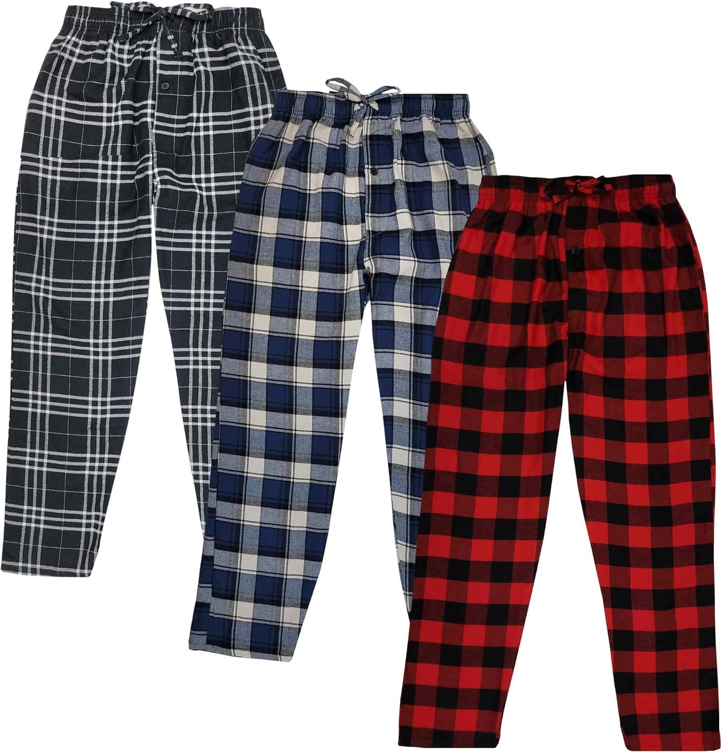 Big and Tall Pajama Lounge Pants with Pocket Cotton Bottoms