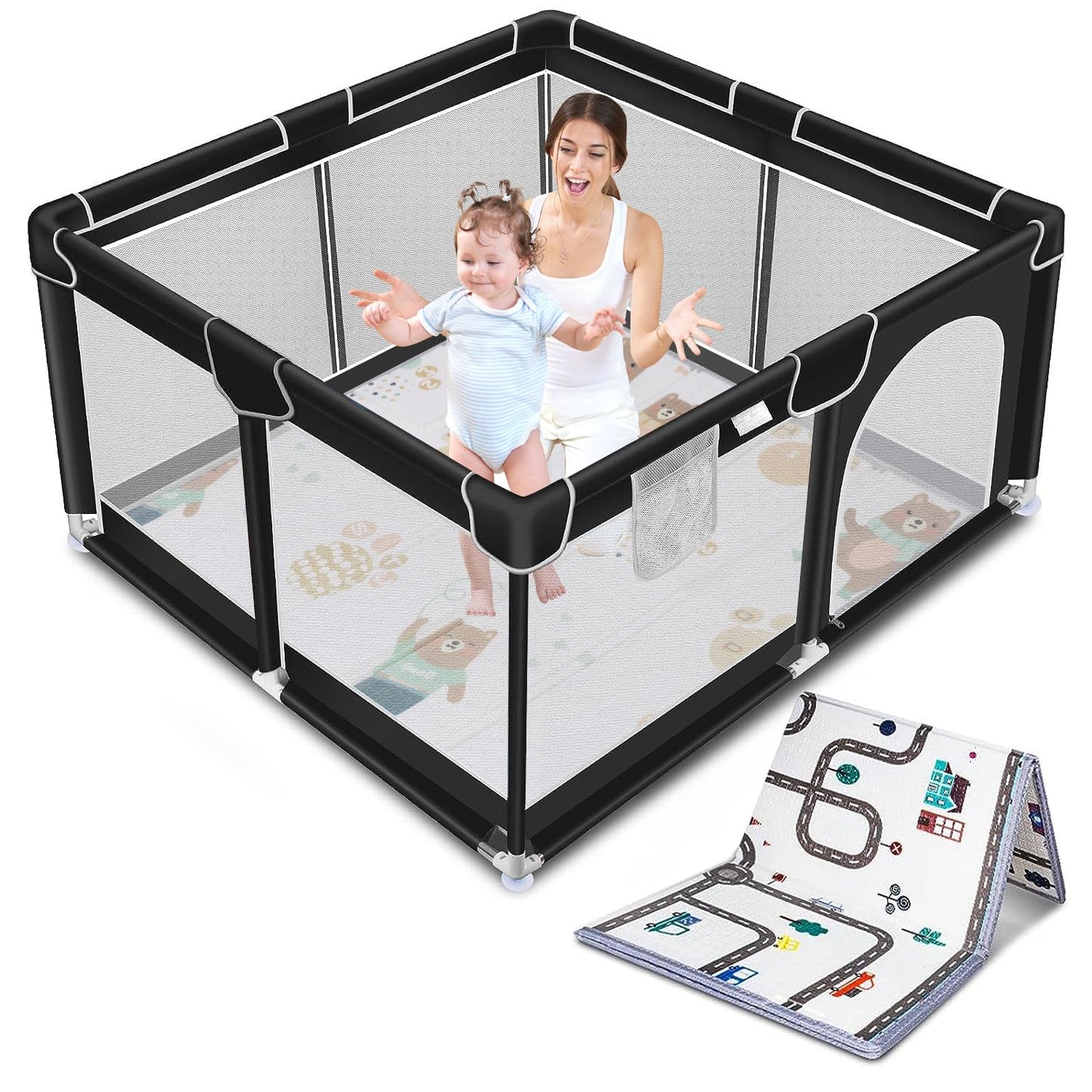 Suposeu Portable Baby Playpen: Safe Indoor/Outdoor Fun