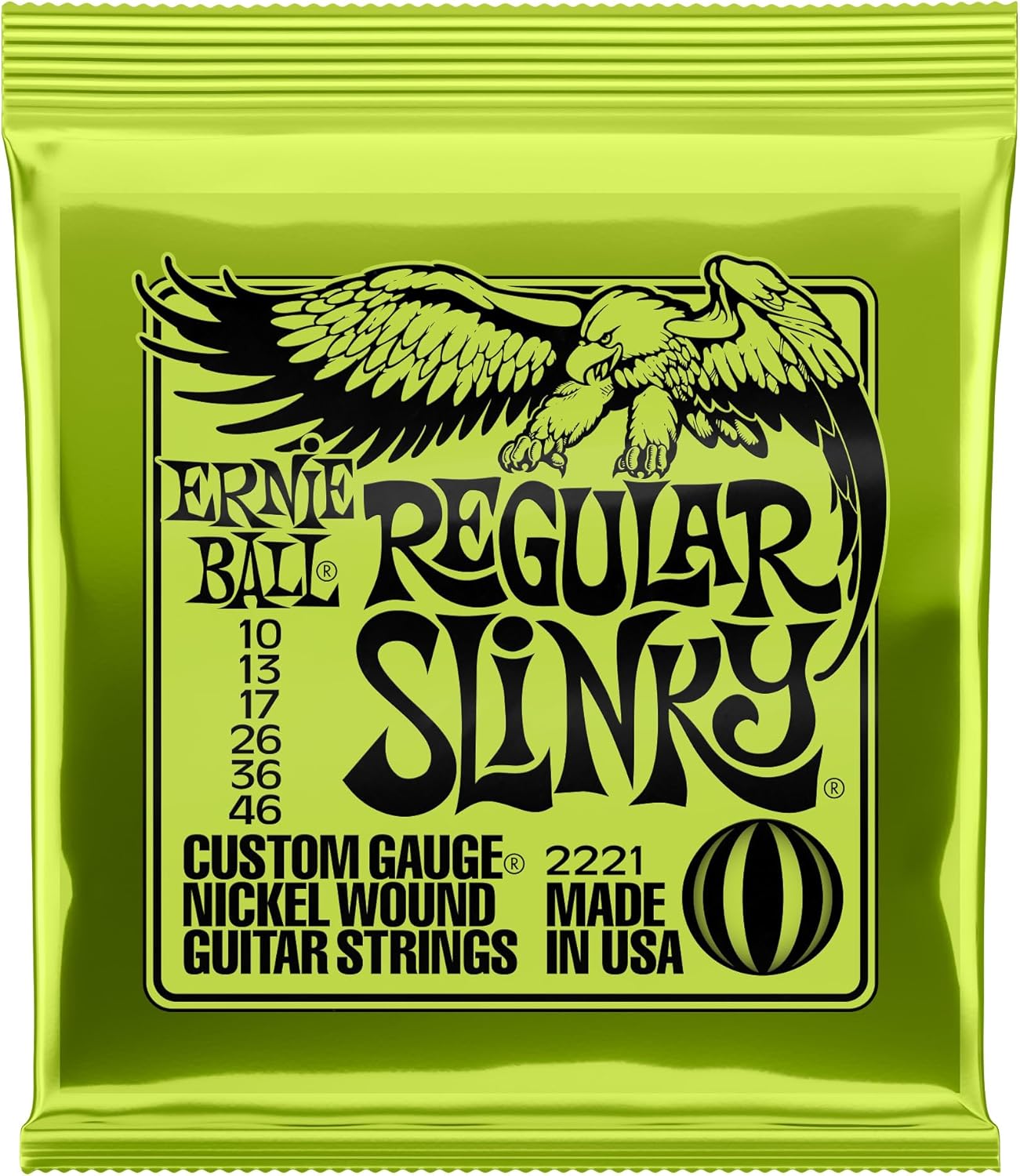 Ernie Ball Regular Slinky Electric Guitar Strings - Smooth Playability!