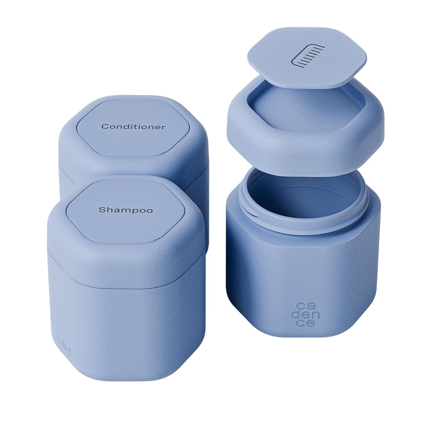 Cadence Travel Containers Haircare Capsule Set for Easy Packing