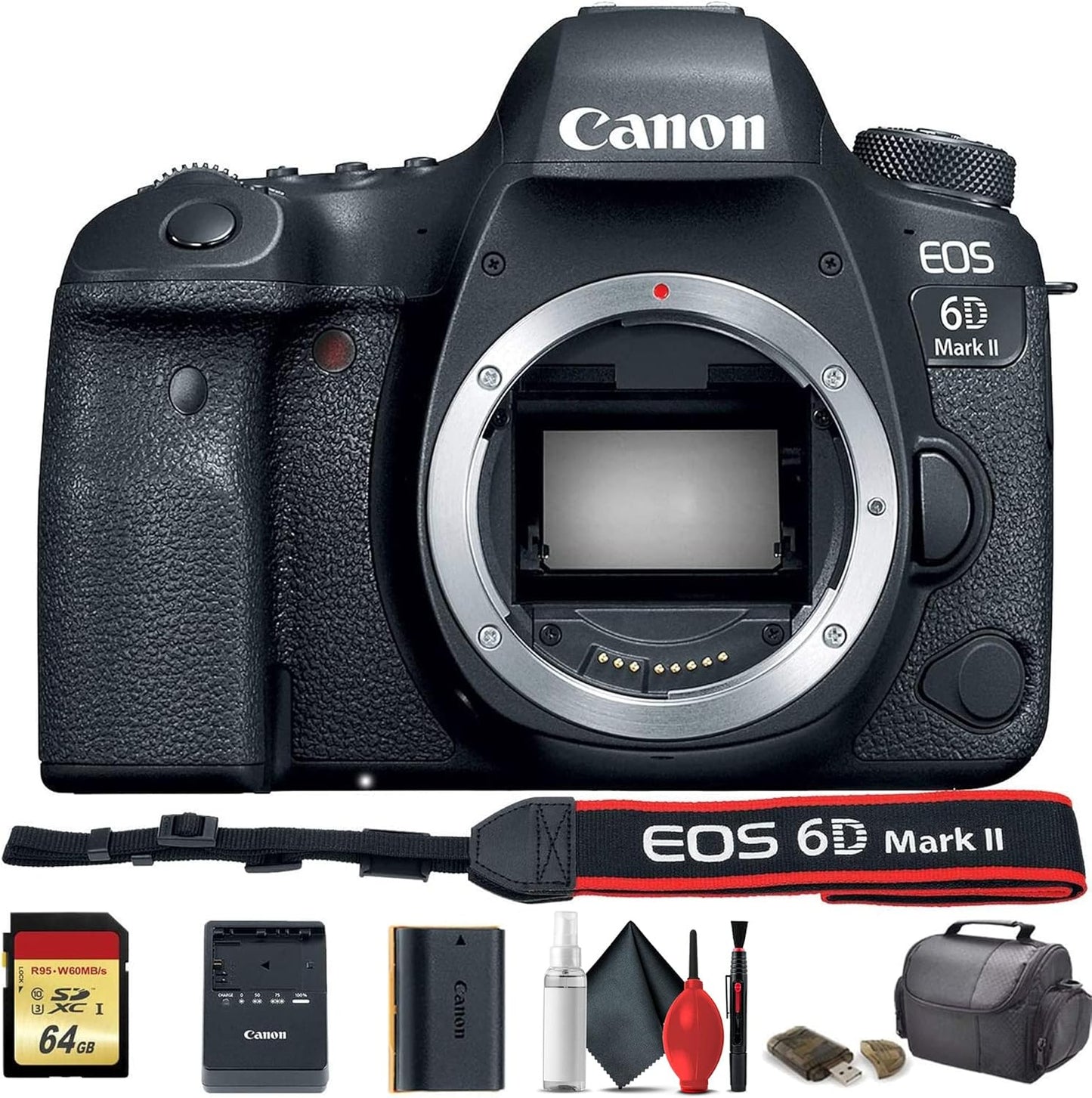 Canon EOS 6D Mark II DSLR Camera Starter Bundle for Enthusiasts