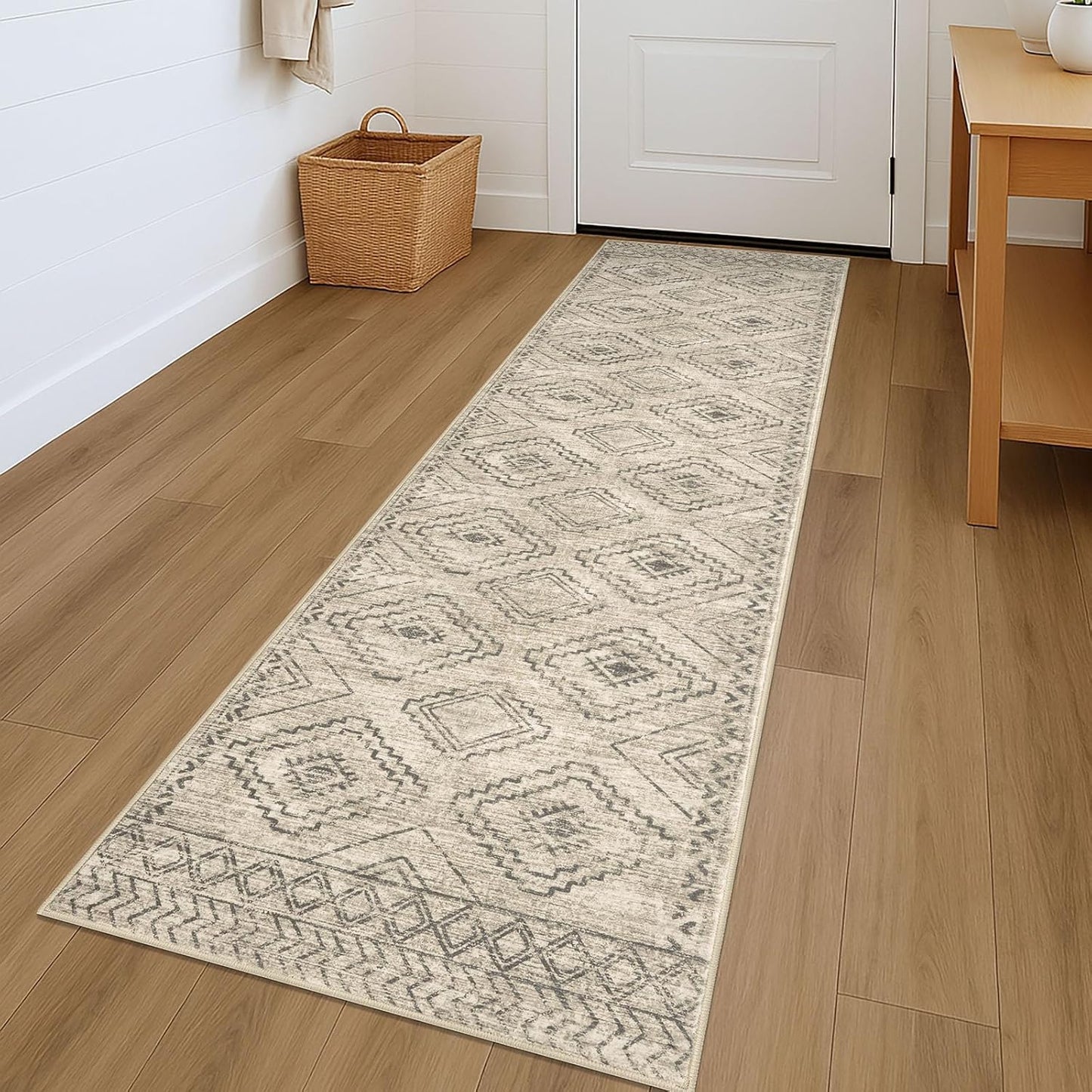 KILOCOCO Hallway Runner Rug 2ftx7ft Non Slip Low-Pile Design