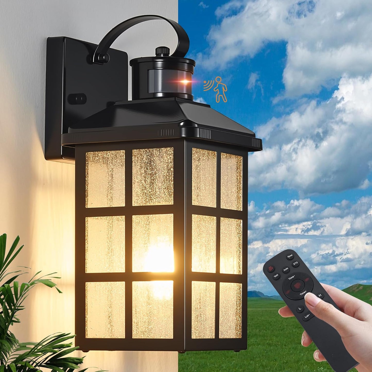 Motion Sensor Porch Lights Outdoor with Remote Control Features