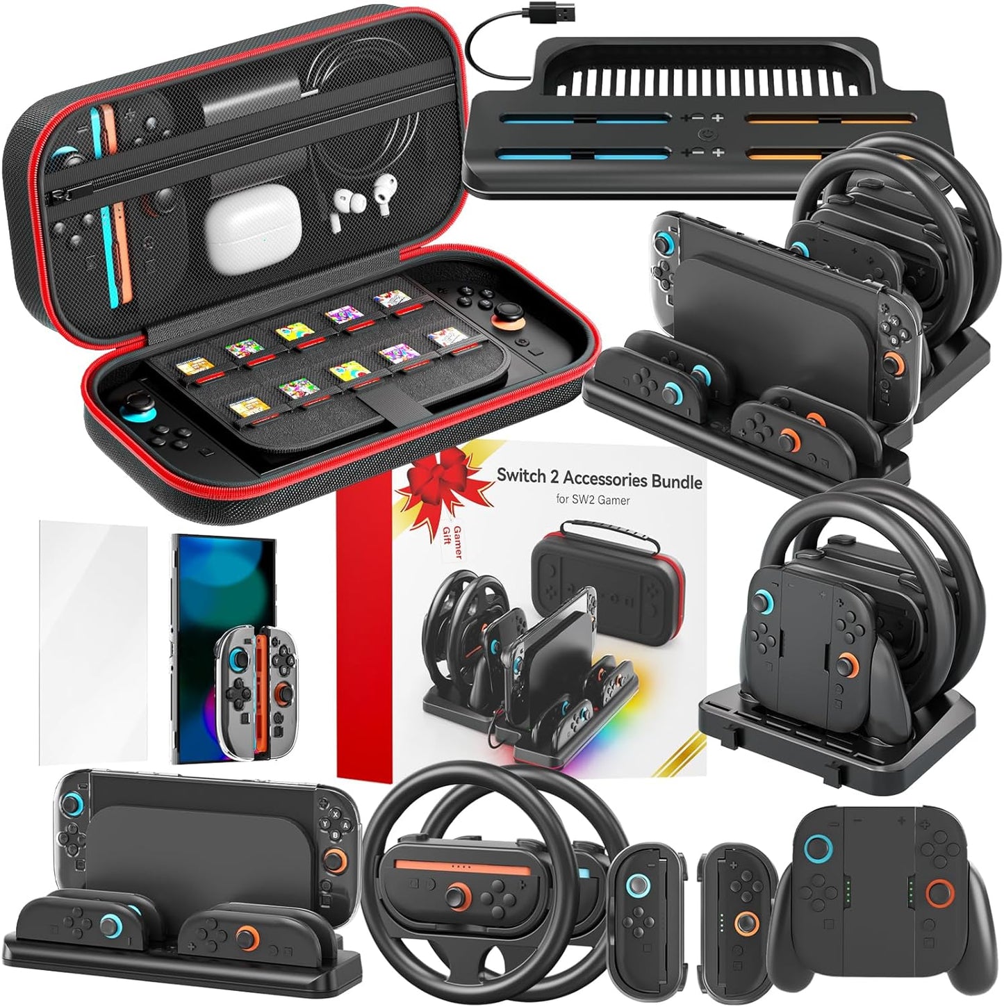 Switch 2 Starter Accessories Kit for Nintendo Switch 2 Owners