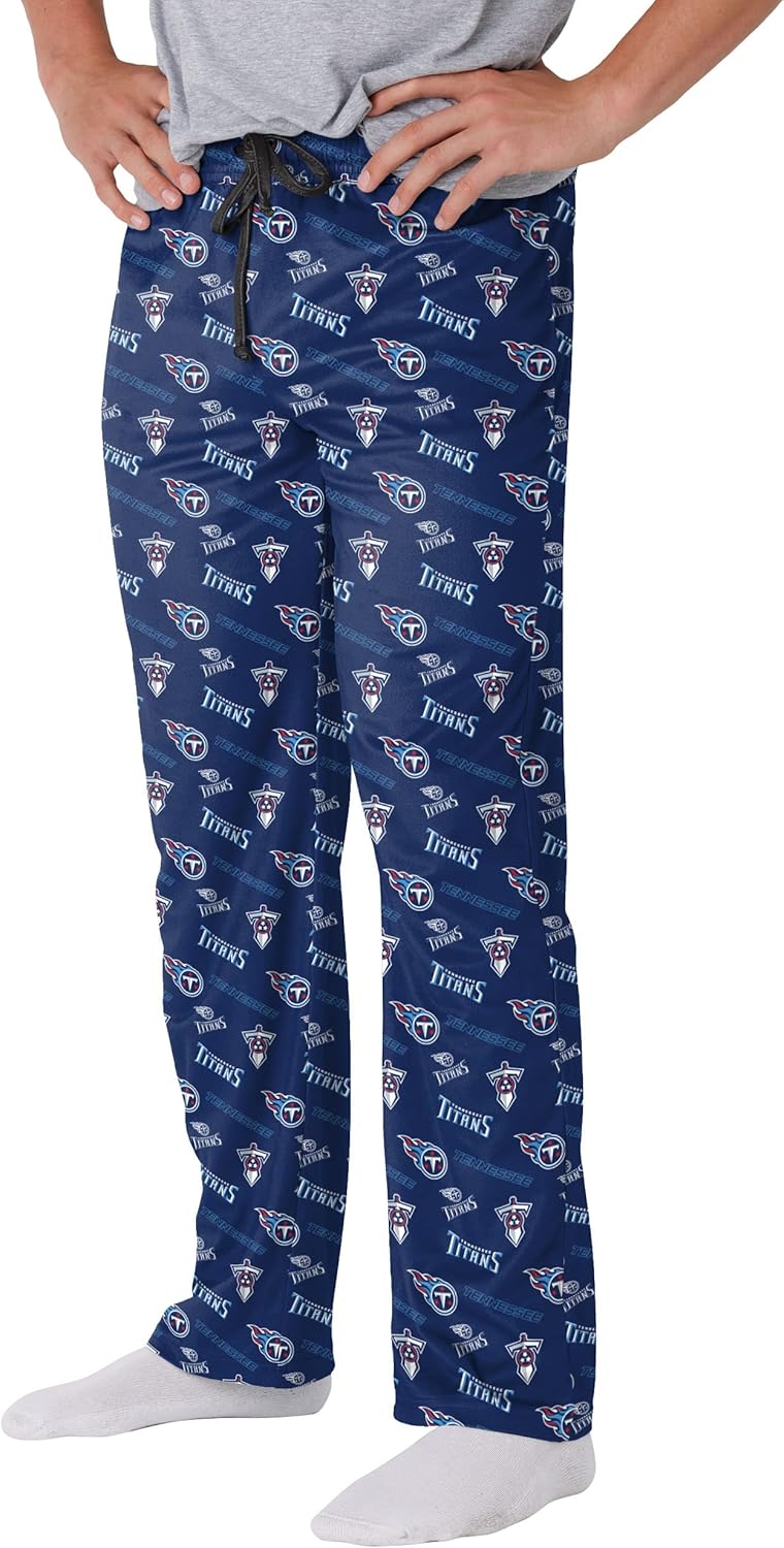 FOCO Men's NFL Team Logo Repeat Print Lounge Pants for Comfort