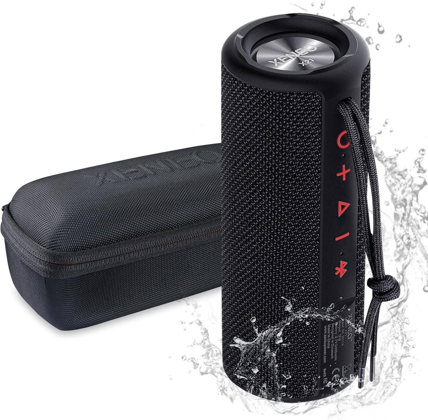 XENEO Waterproof Bluetooth Speaker - Travel Case Included!