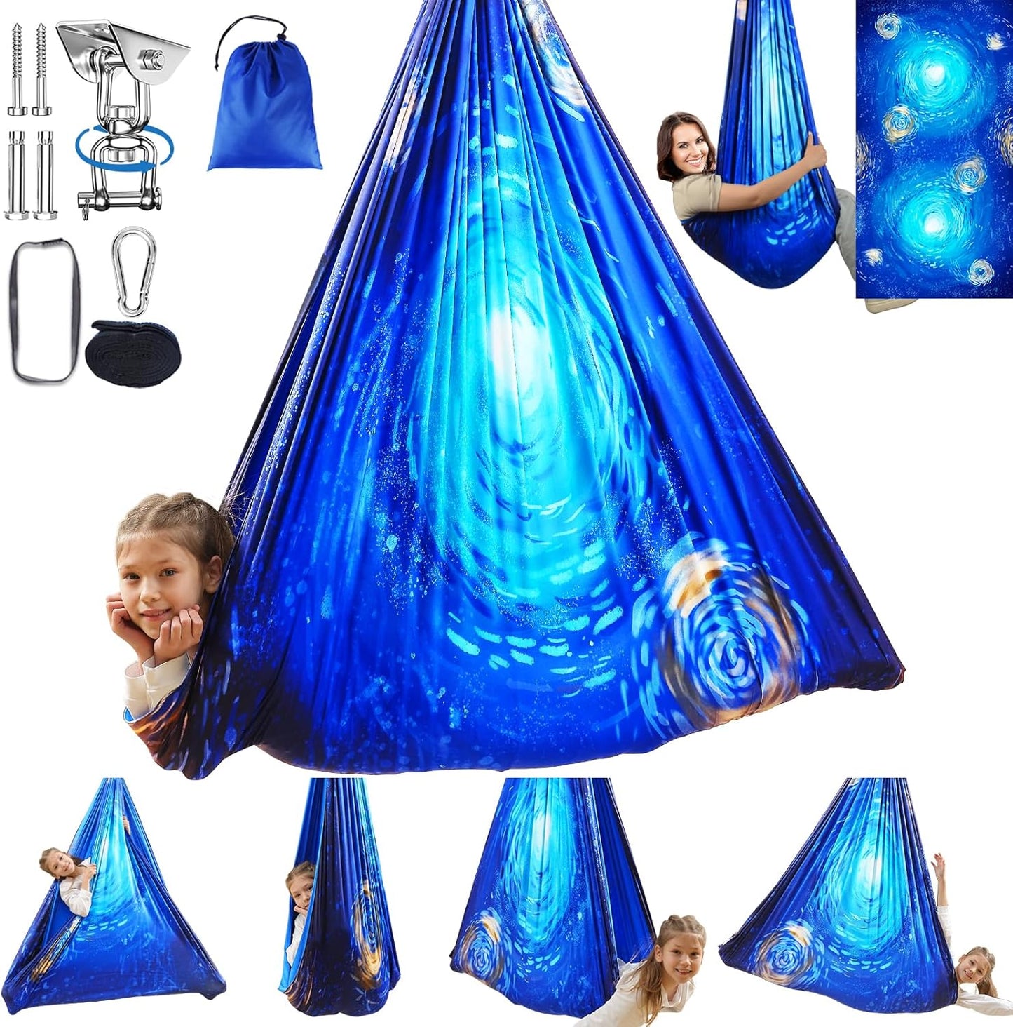 Sensory Swing for Kids Indoor Outdoor Therapy Cuddle Hammock