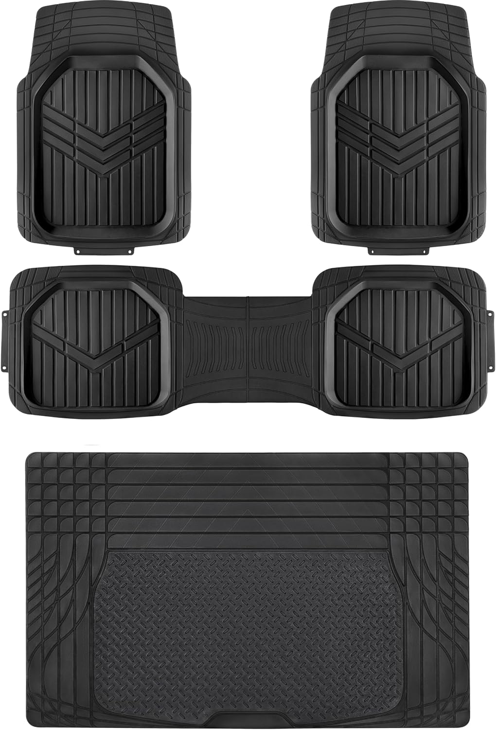 Heavy Duty PVC Floor Mats for Cars, SUVs, and Trucks
