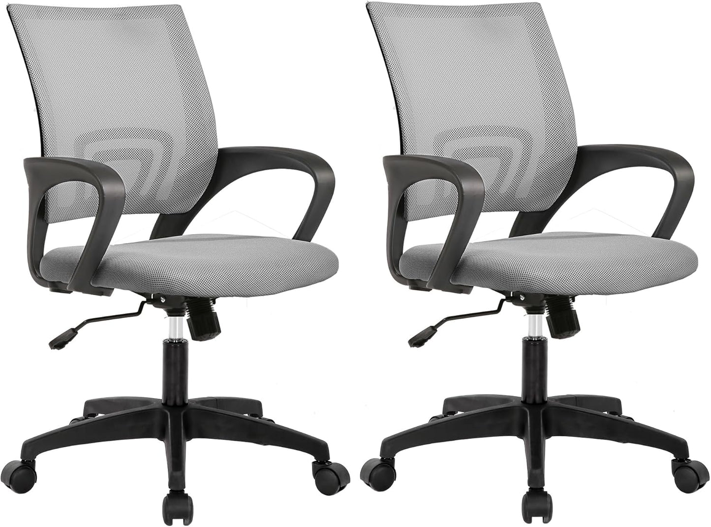 Ergonomic Lumbar Support Office Chairs - 2 Pack