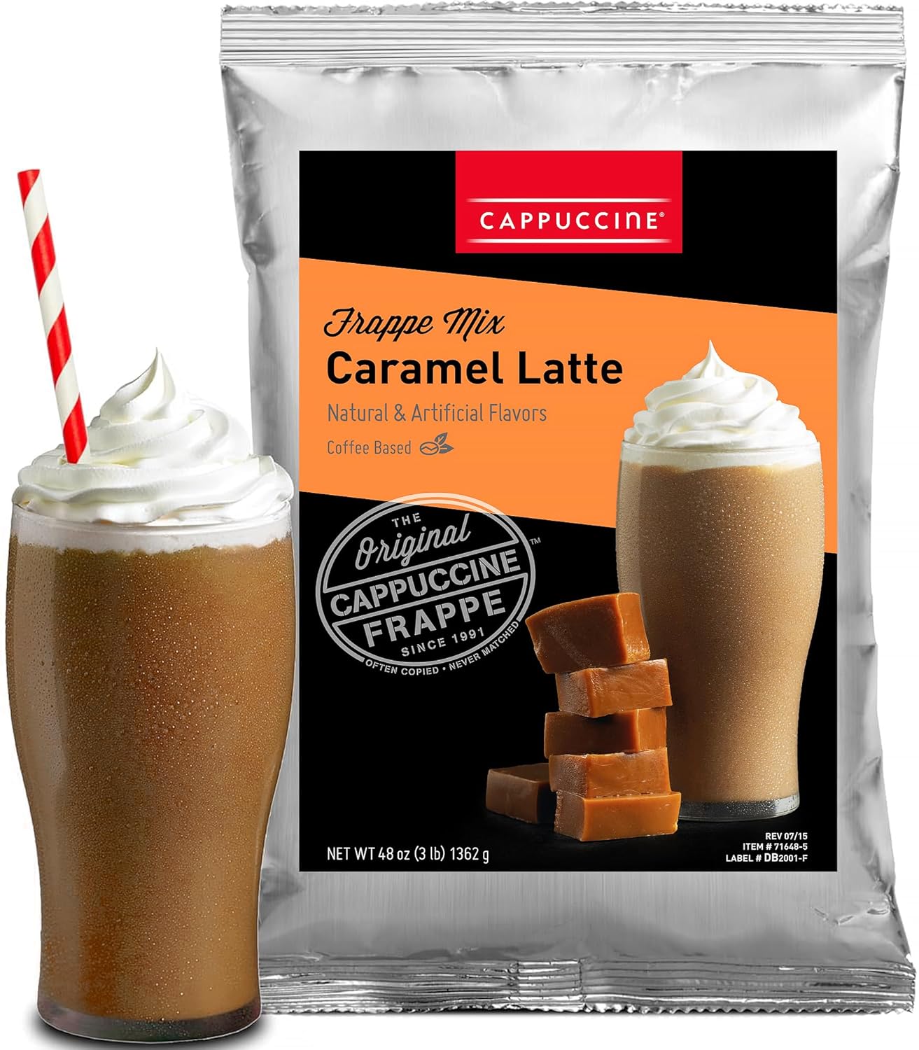 Cappuccine Caramel Latte Frappe Mix for Delicious Beverages