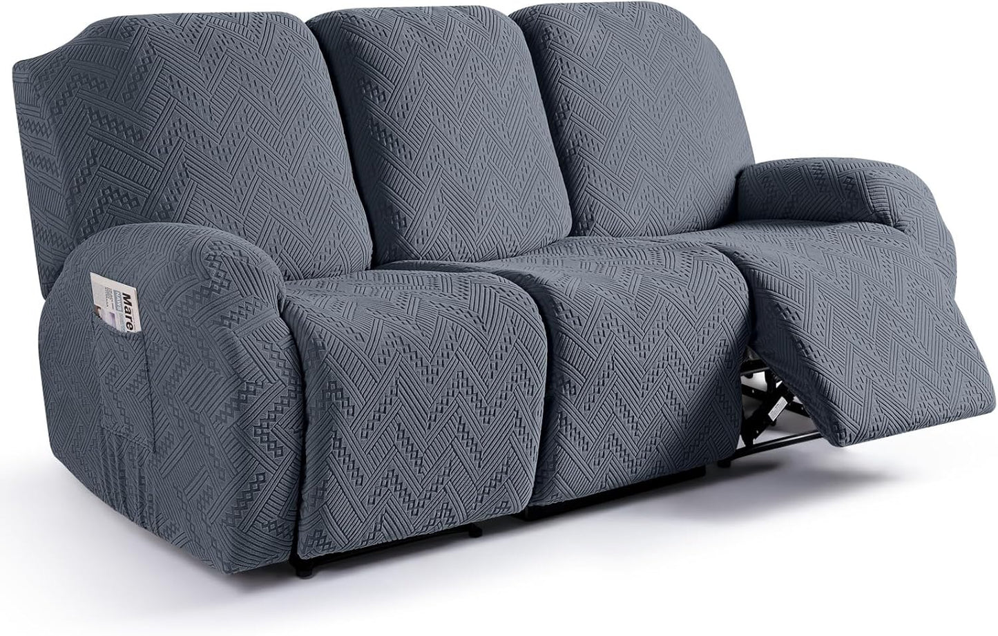 Ruaozz Recliner Sofa Covers for 3 Seater Reclining Couches