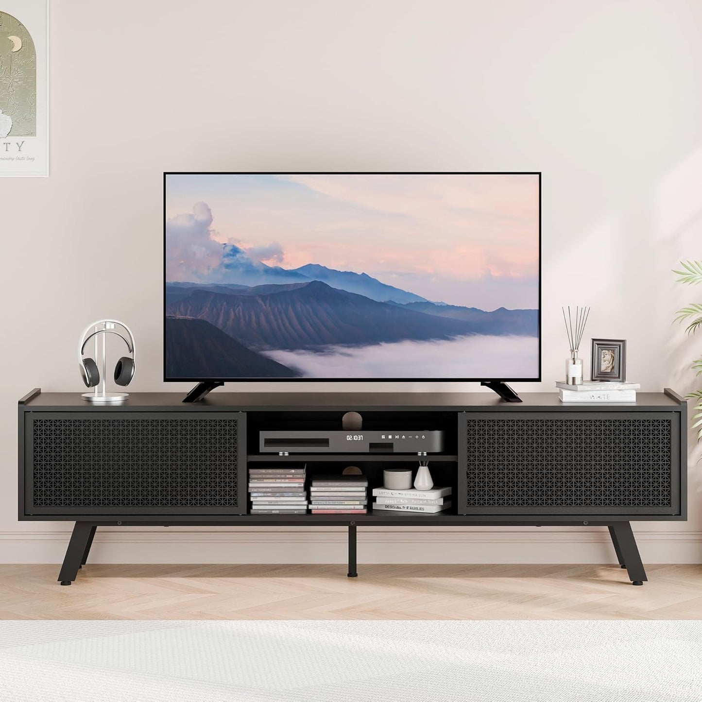 Mid Century Modern TV Stand with Storage - Redpick