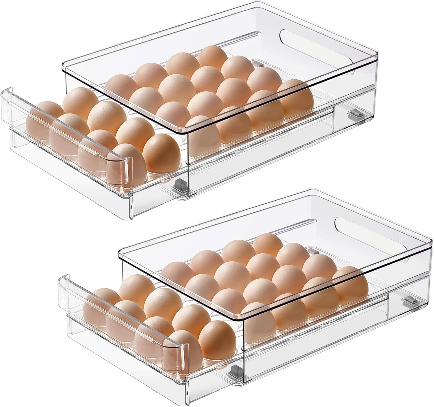 Spacious 48-Egg Storage Holder for Refrigerator Organization