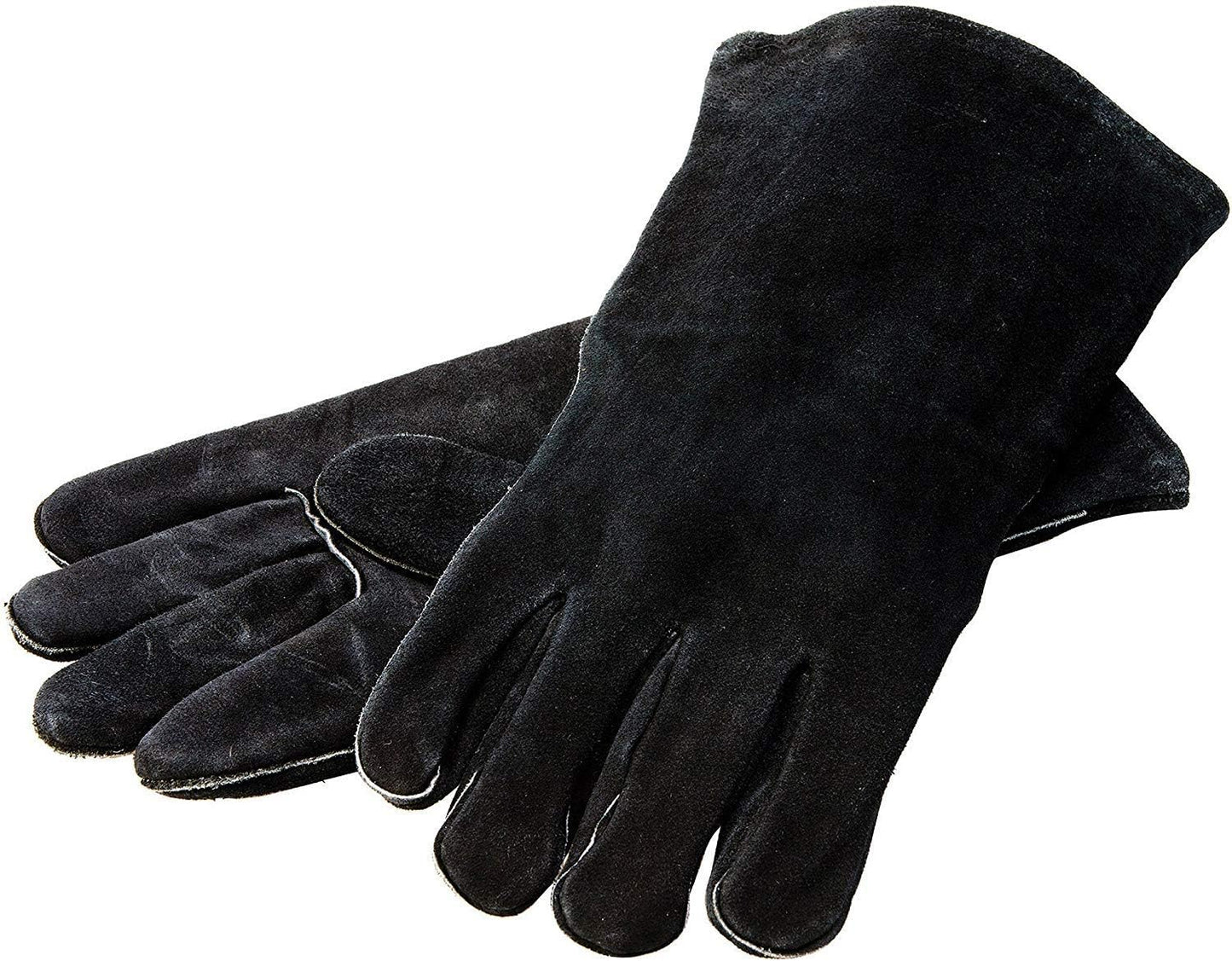 Lodge 18 Leather Outdoor Cooking Gloves - Heat Resistant for Cast Iron