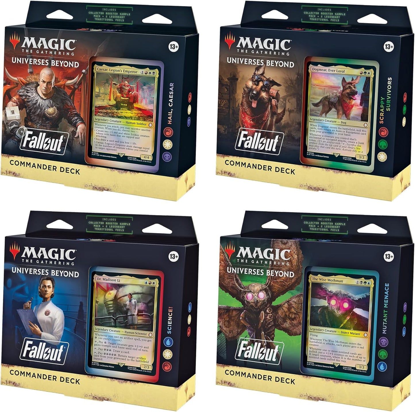 Magic: The Gathering Fallout Commander Deck Bundle - All 4 Decks