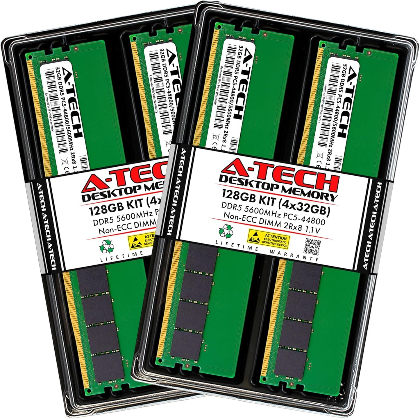 A-Tech 128GB DDR5 5600MHz RAM Upgrade for Desktop PCs