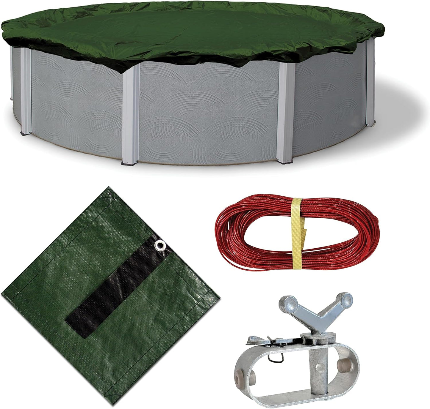 Blue Wave 12-Year Round Above Ground Pool Cover for Winter