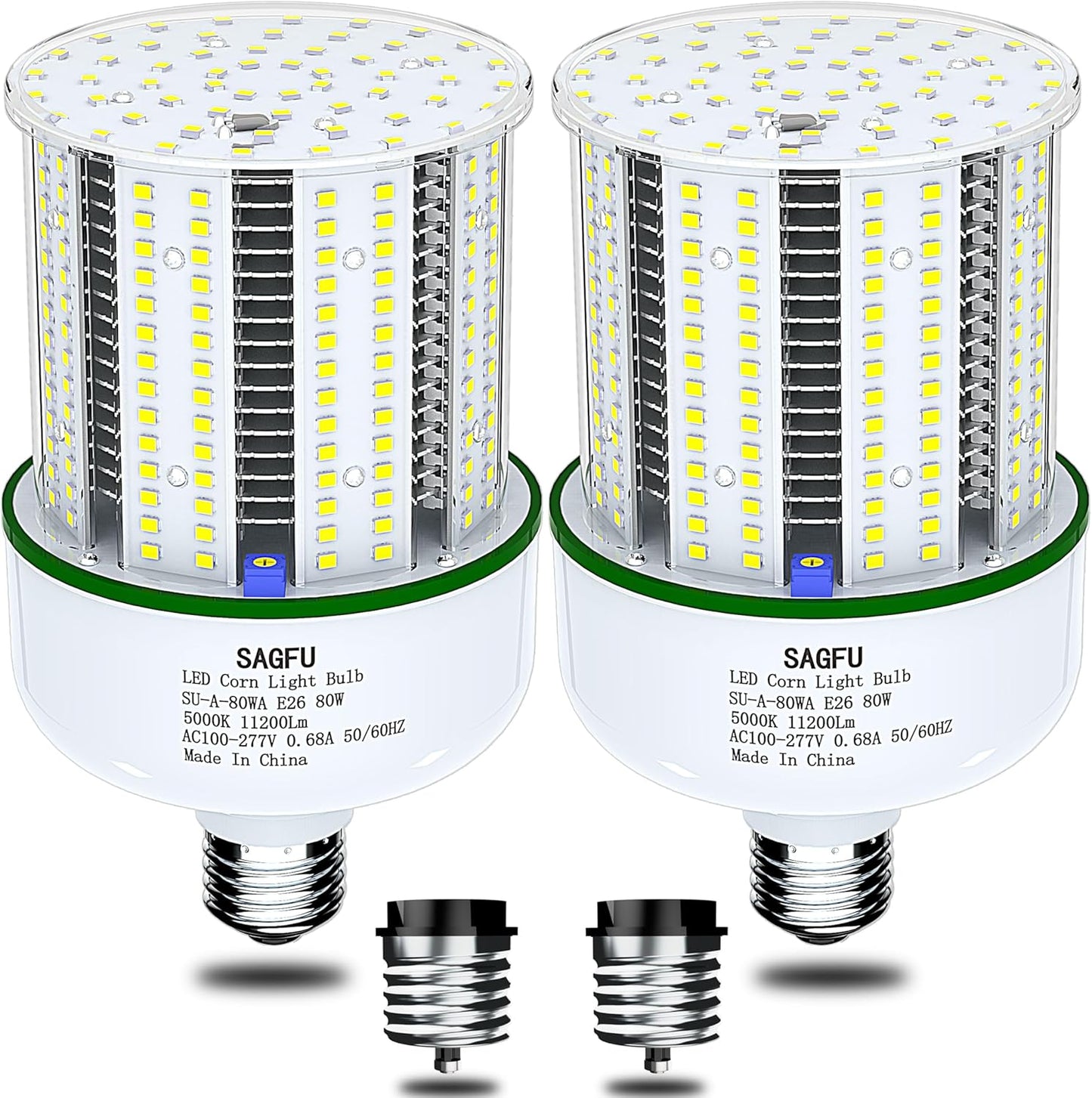 80W LED Corn COB Light Bulb for Bright Indoor Outdoor Use