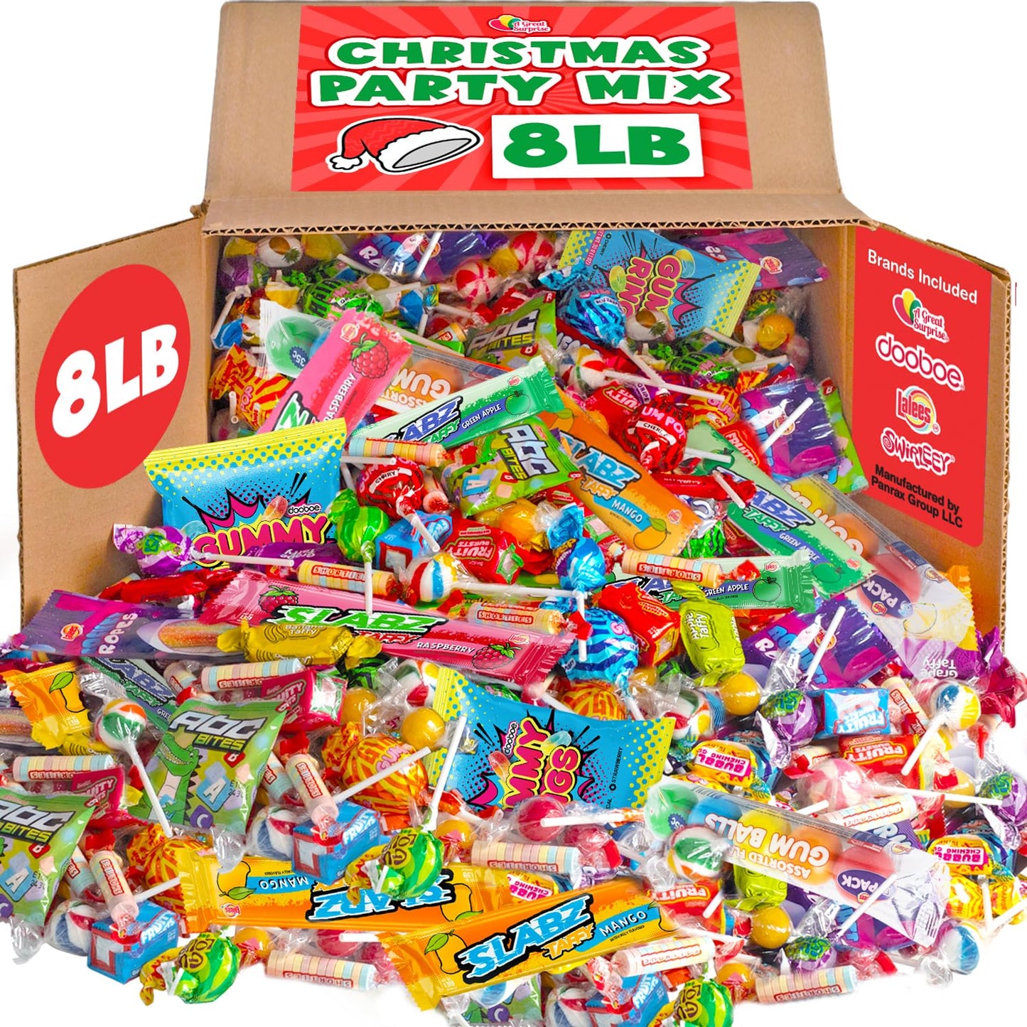 Christmas Candy Bulk - 8 Pound Assorted Mix for Events