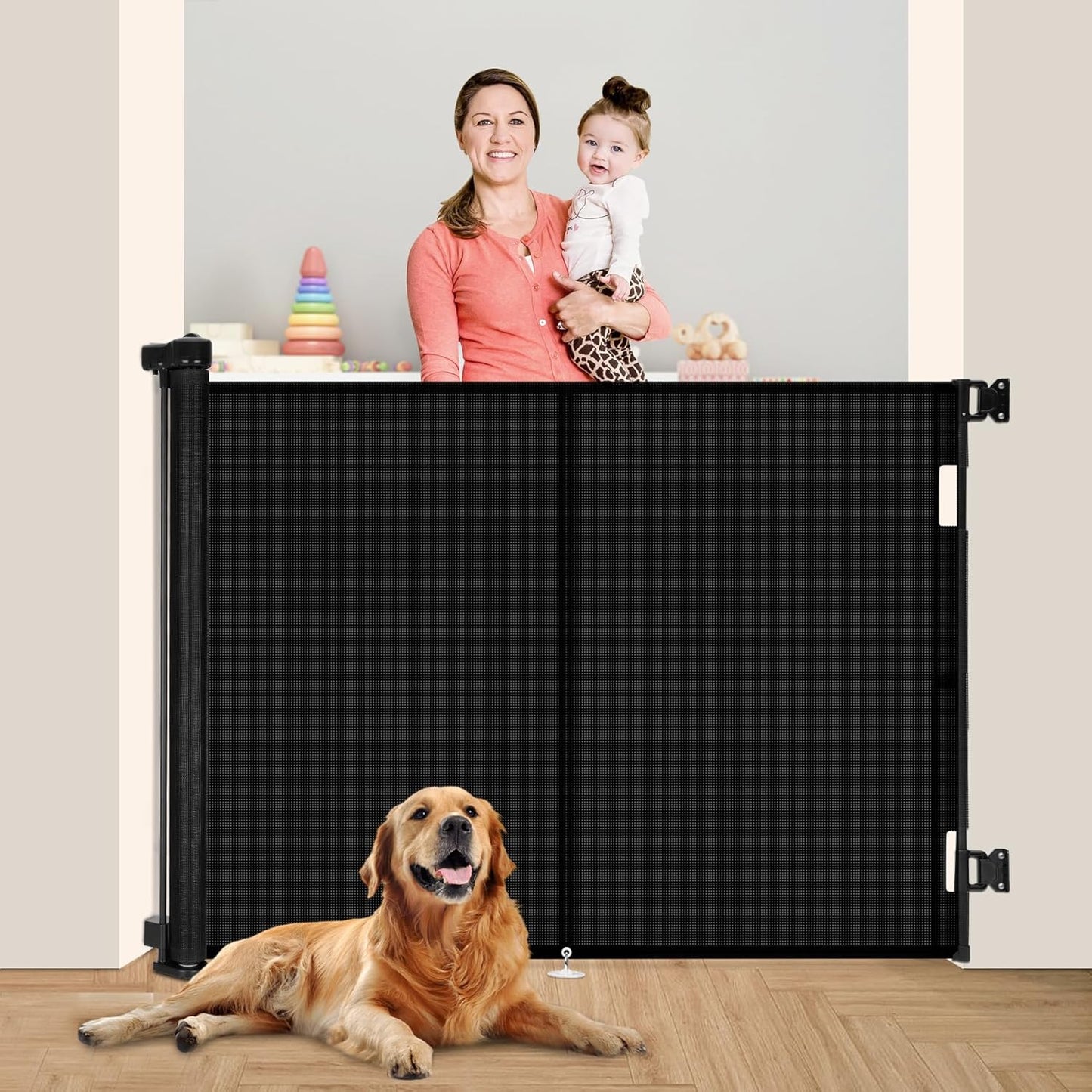 Miumoon 59in Retractable Baby Gate for Safety and Ease