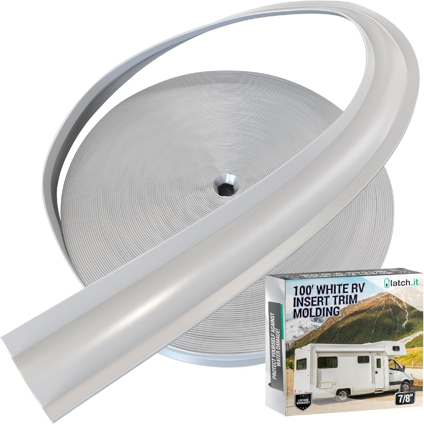 7/8in RV Trim Molding Insert for Easy DIY Installation and Repair