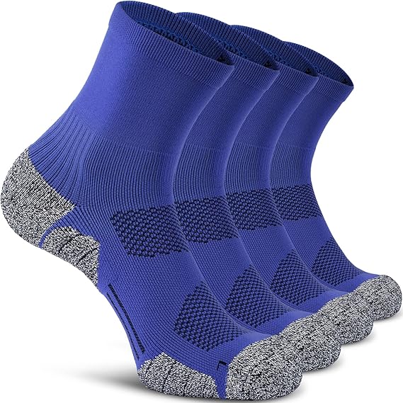 CWVLC Compression Athletic Quarter Socks Cushioned for All