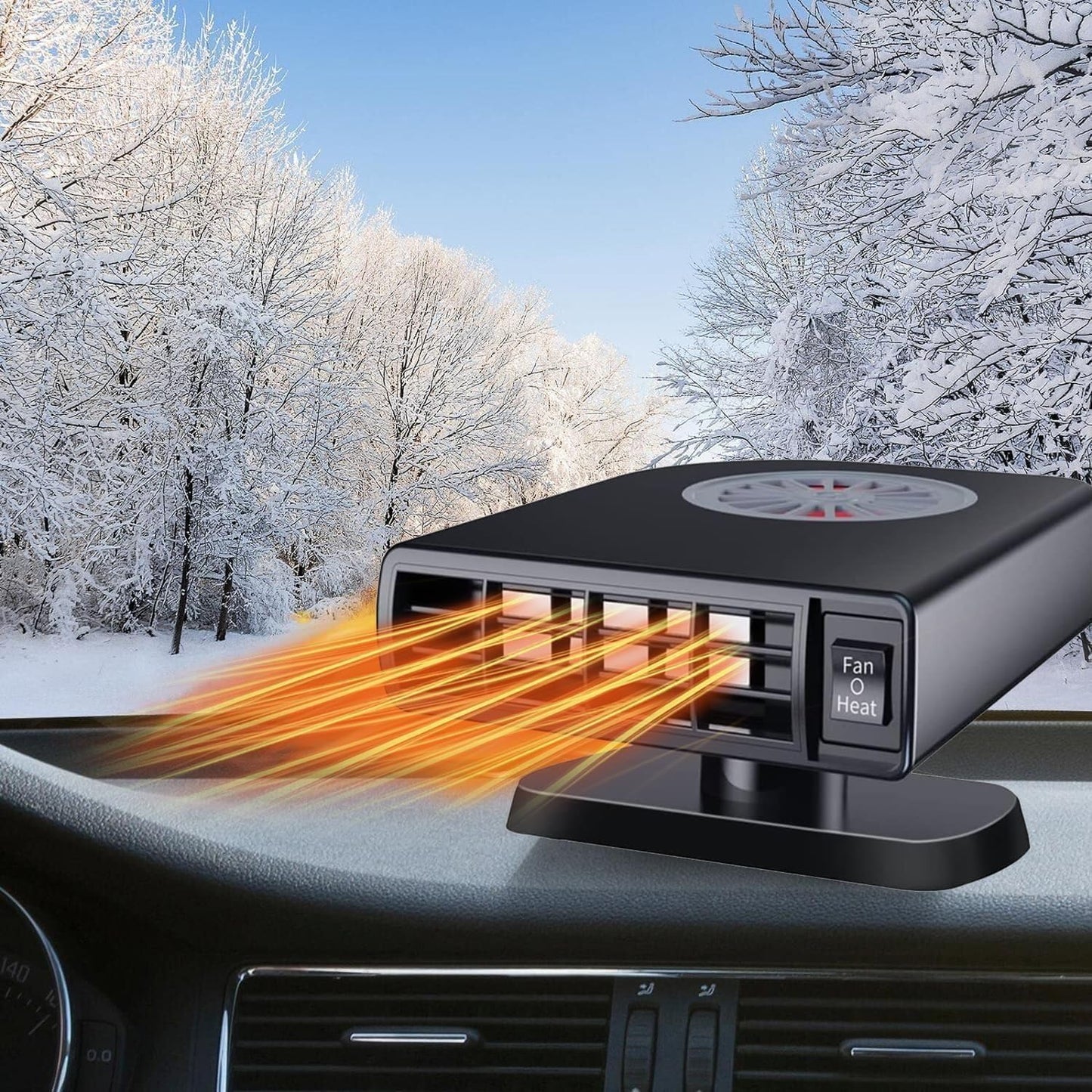 Portable 2-in-1 Car Heater & Defroster - Instant Anti-Fog!