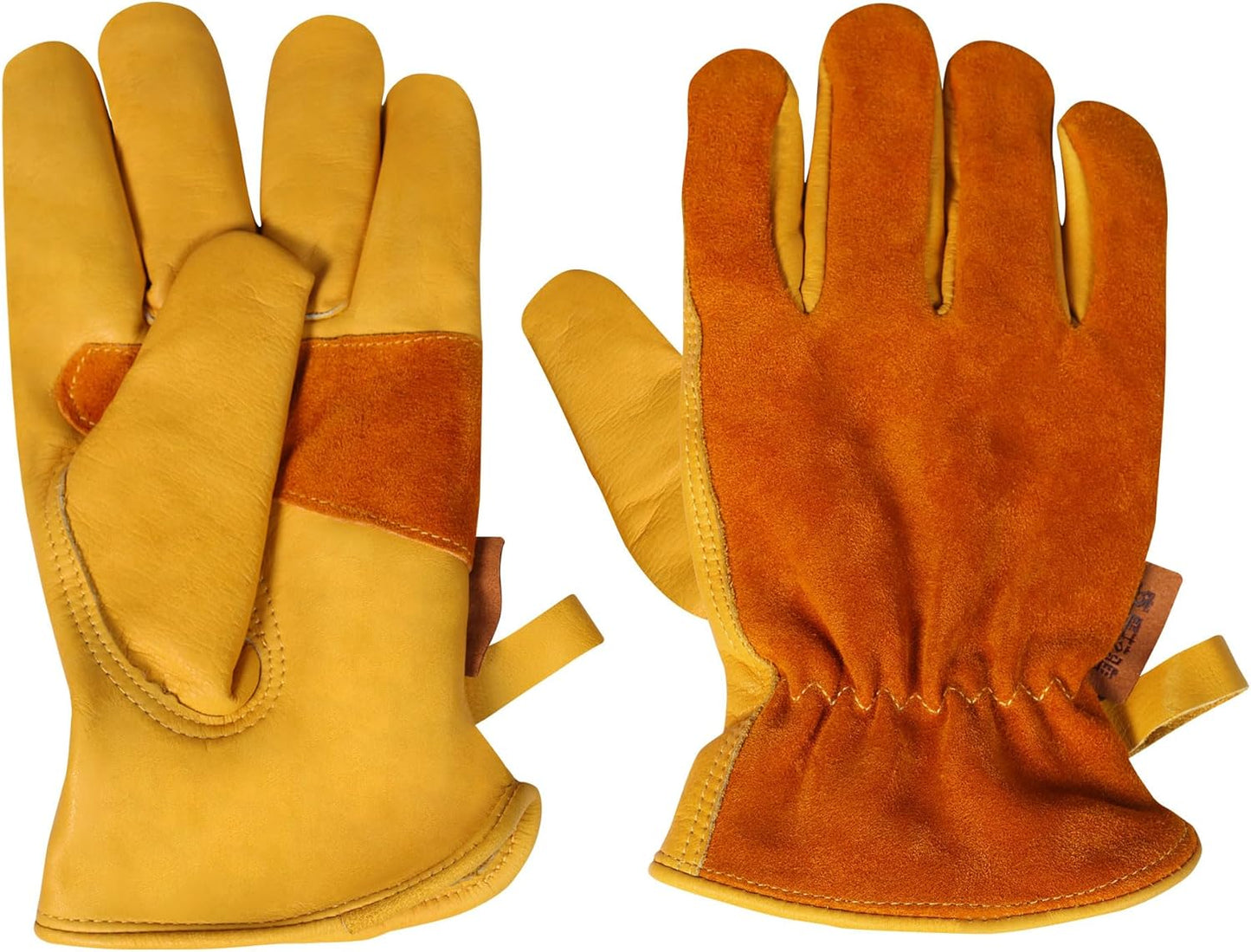 Firm Grip Leather Gloves - Work & Gardening Essential!