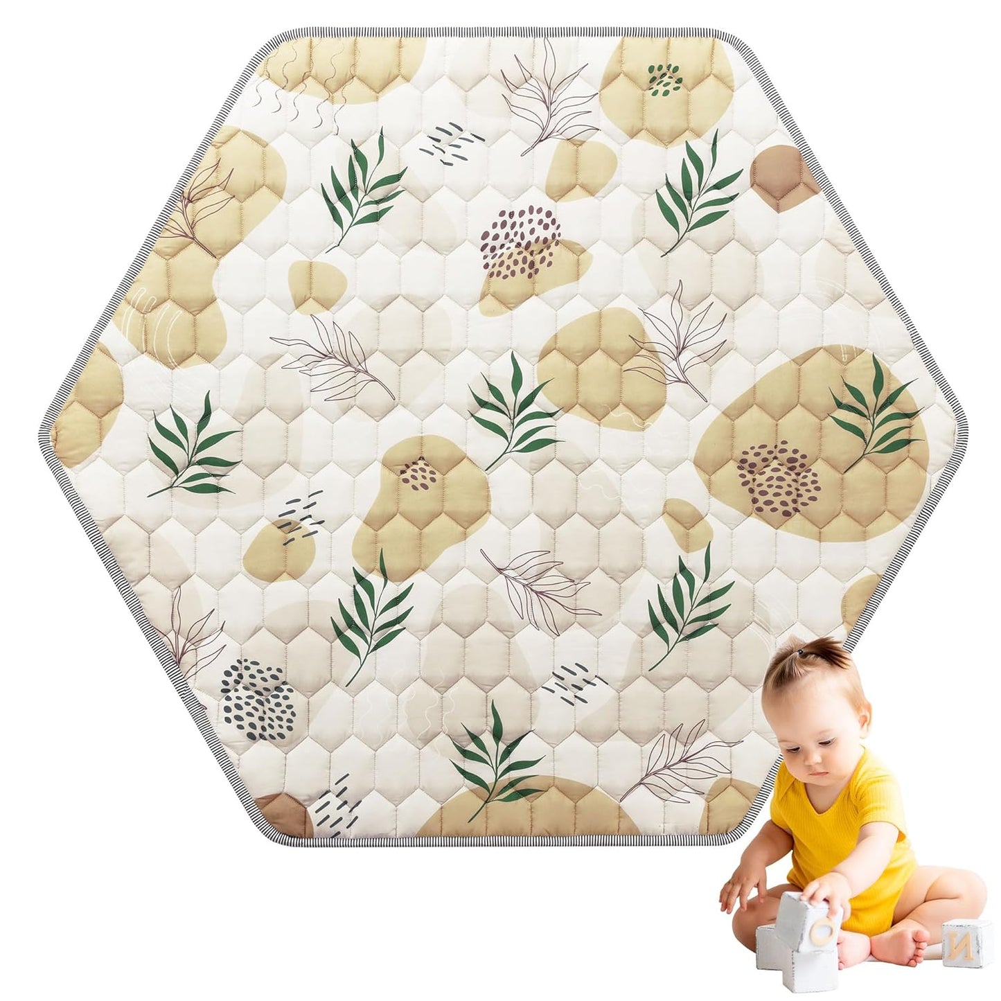 Soft Non-Slip Hexagon Play Mat for Kids