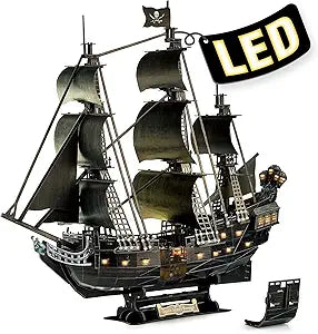 CubicFun 3D Puzzle for Adults with Moveable LED Pirate Ship