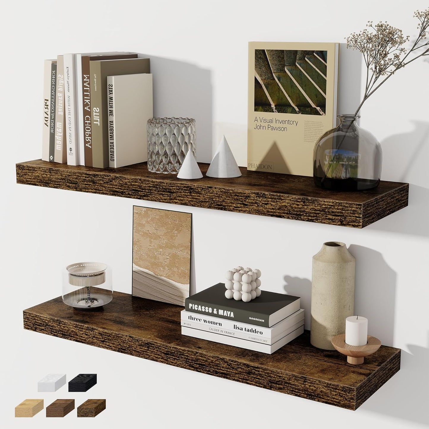 Floating Shelves for Wall - Fun Memories Rustic Display